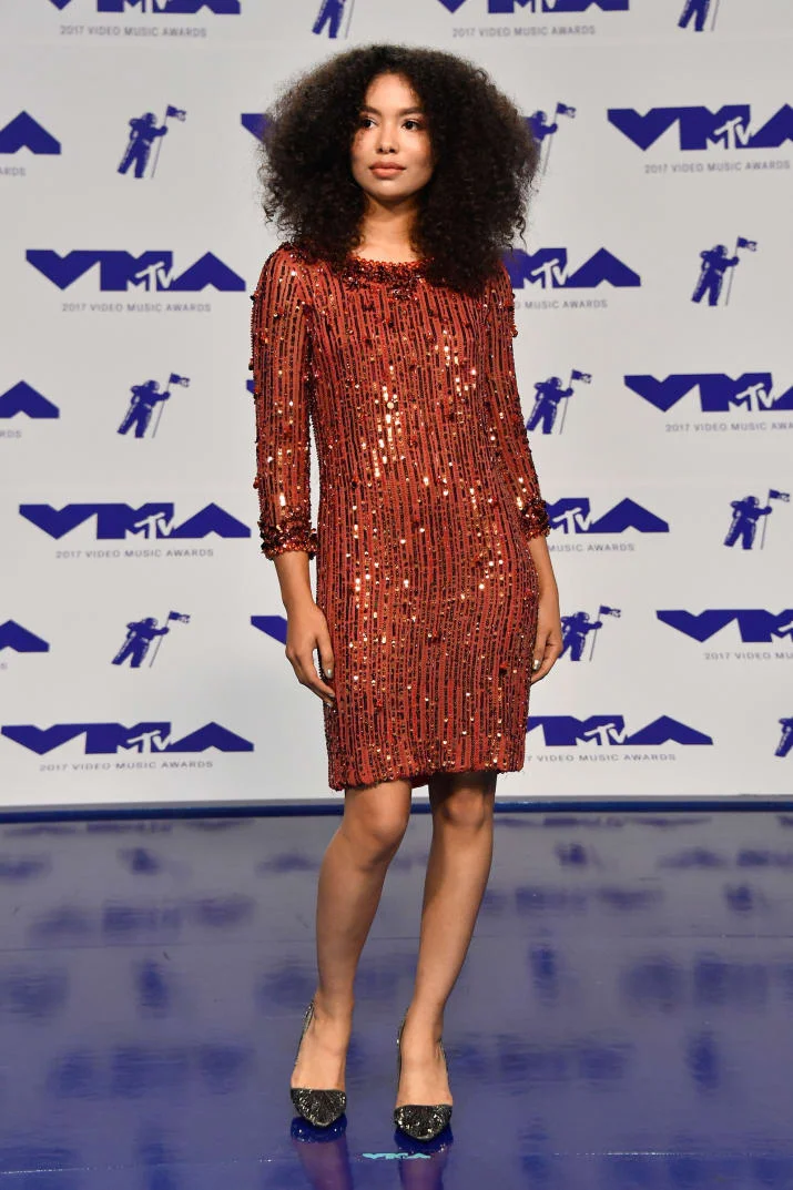 PYT Jessica Sula glows in this sequined number.