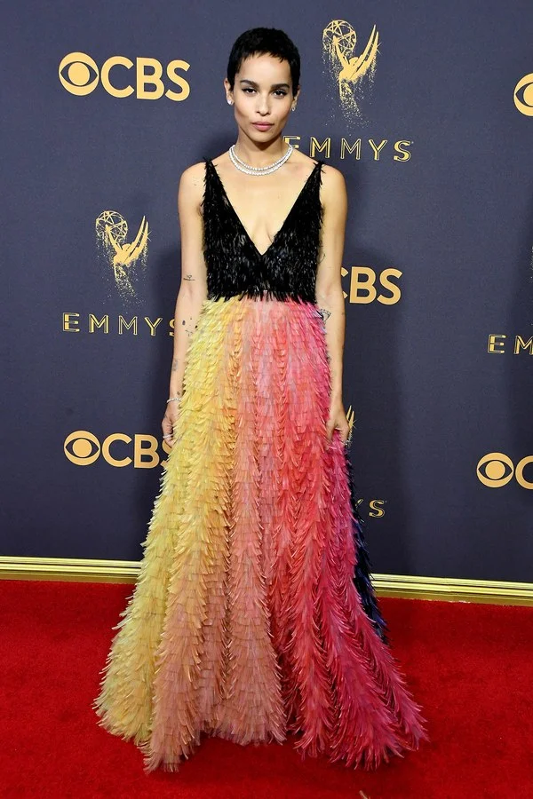 Zoe Kravitz in Christian Dior Haute Couture & Tiffany & Co.