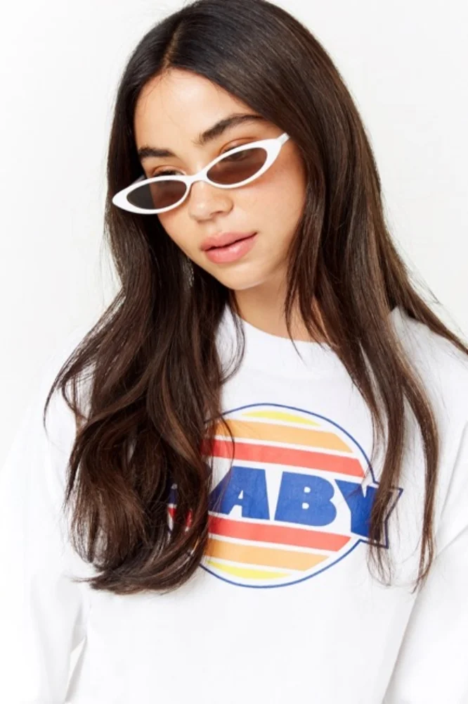  Skinny Cat-Eye Sunglasses $5.90 Available at Forever21