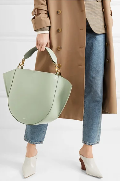 Leather Tote Wandler Mia leather tote, Available at Net-a-porter.com, $850.00