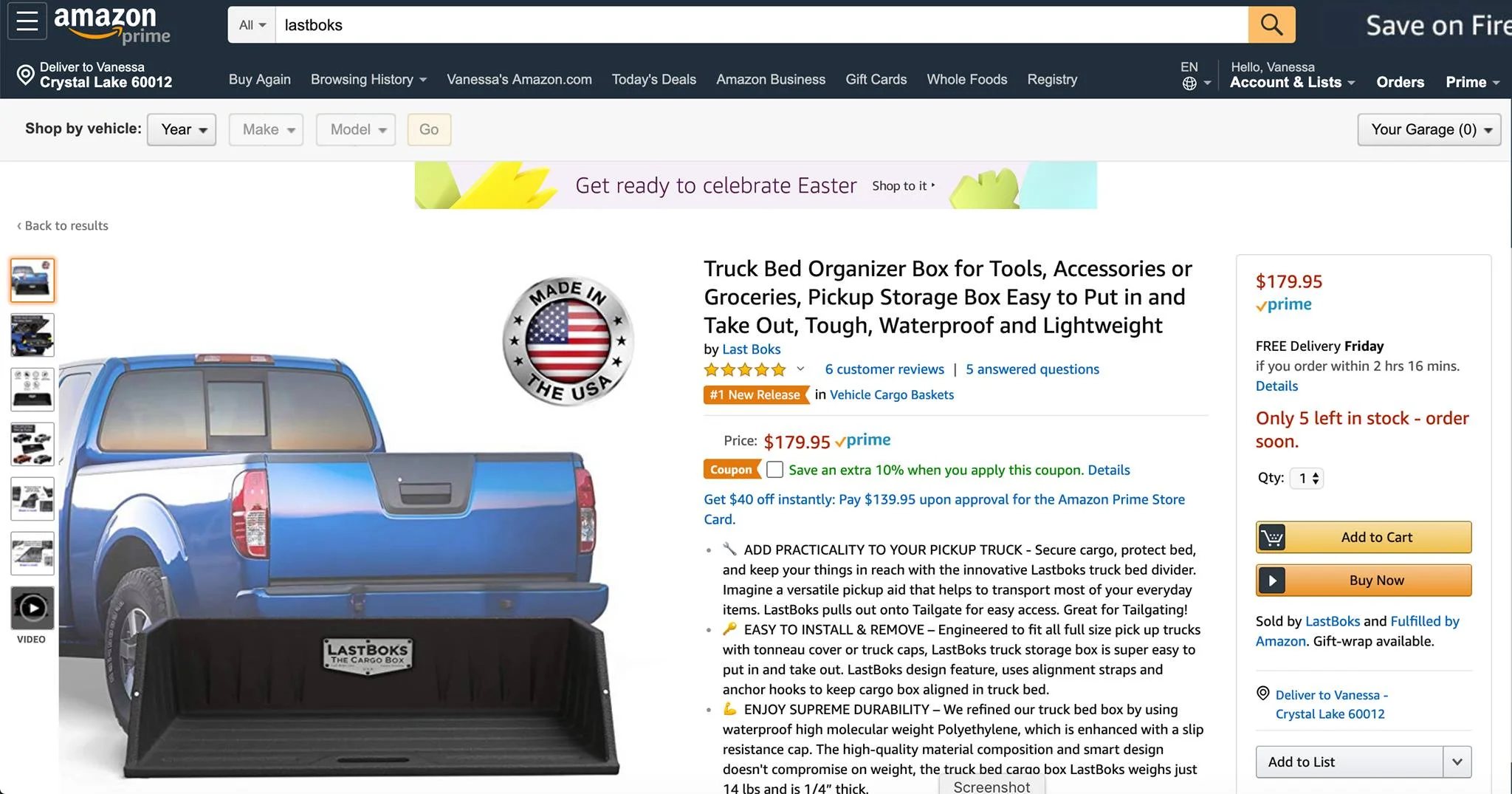 #1 New Release for our client LastBoks® on Amazon