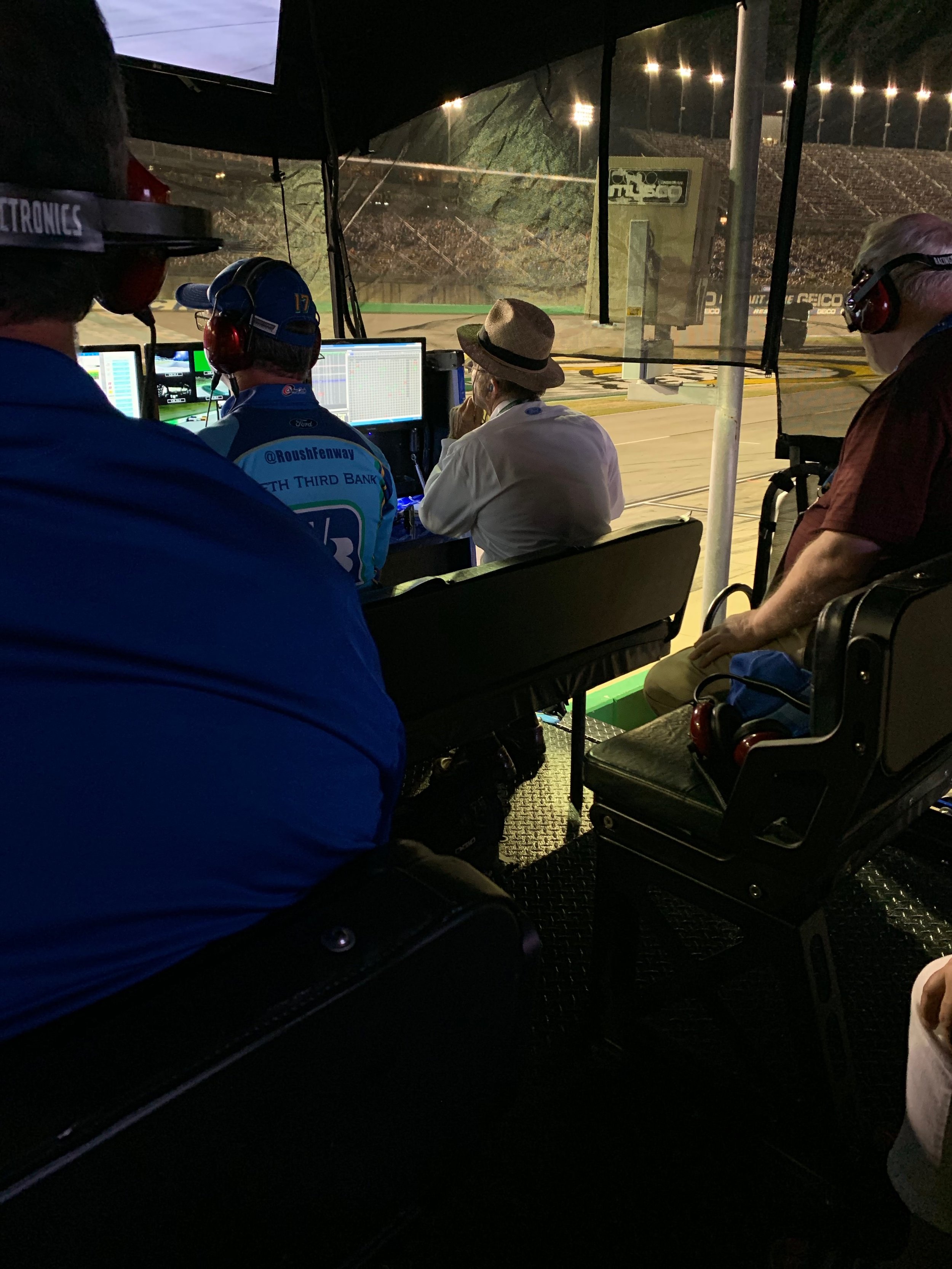 In the Pit with Jack Roush and other coaches