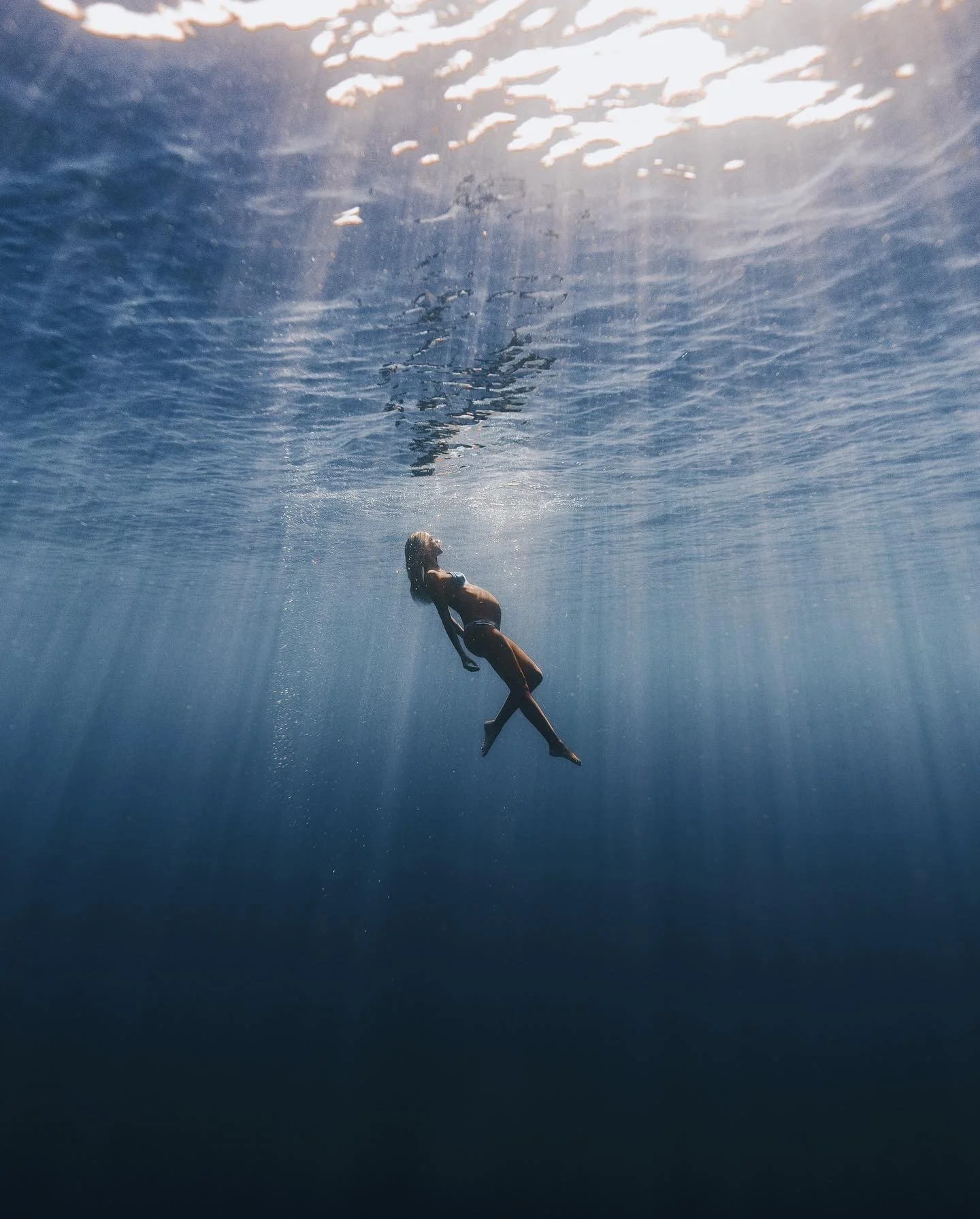 Underwater wedding portrait in Florida