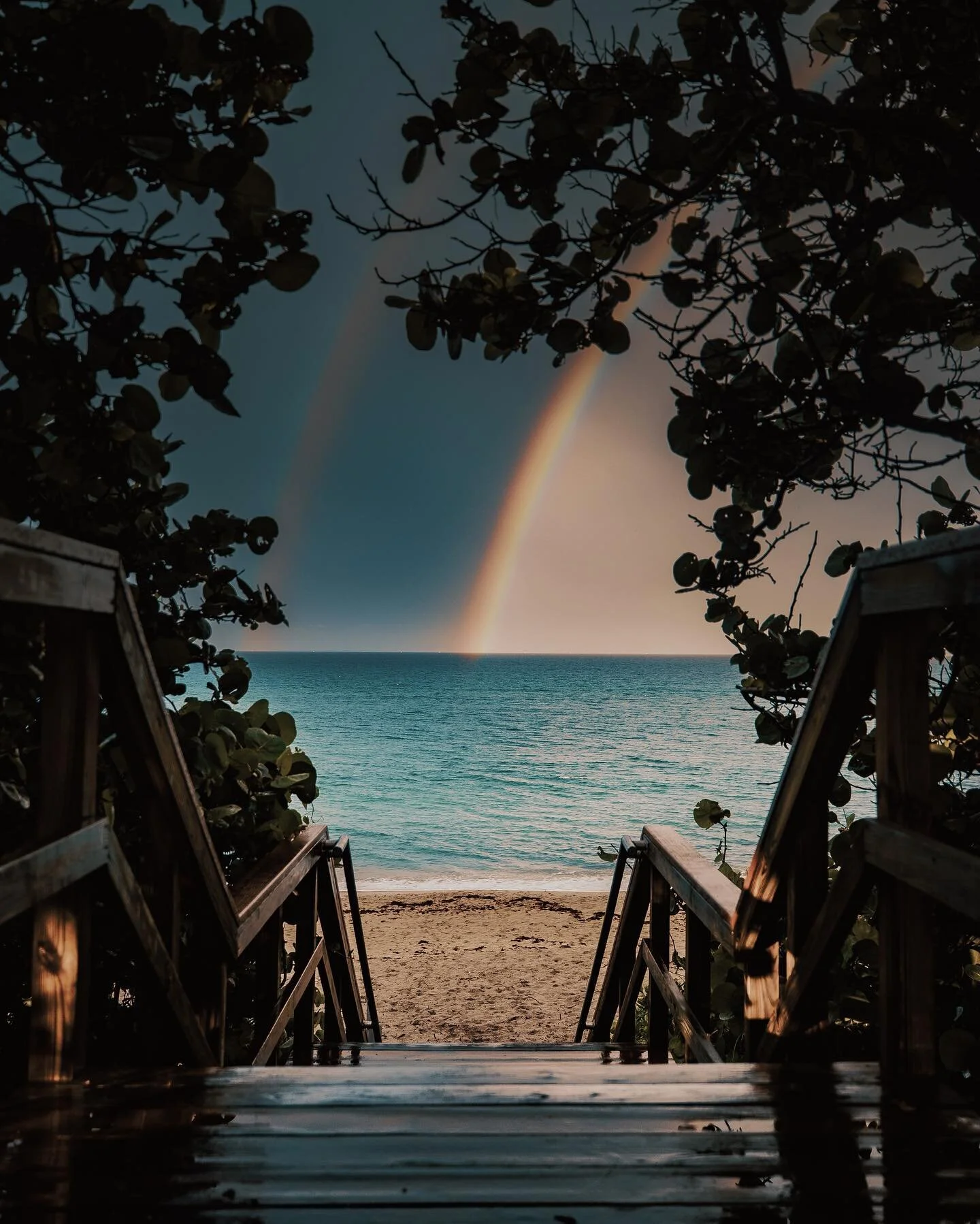 Sometimes after an afternoon storm passes and I go to check the ocean, I walk up on this insane view. And if I am really lucky I have my camera on me