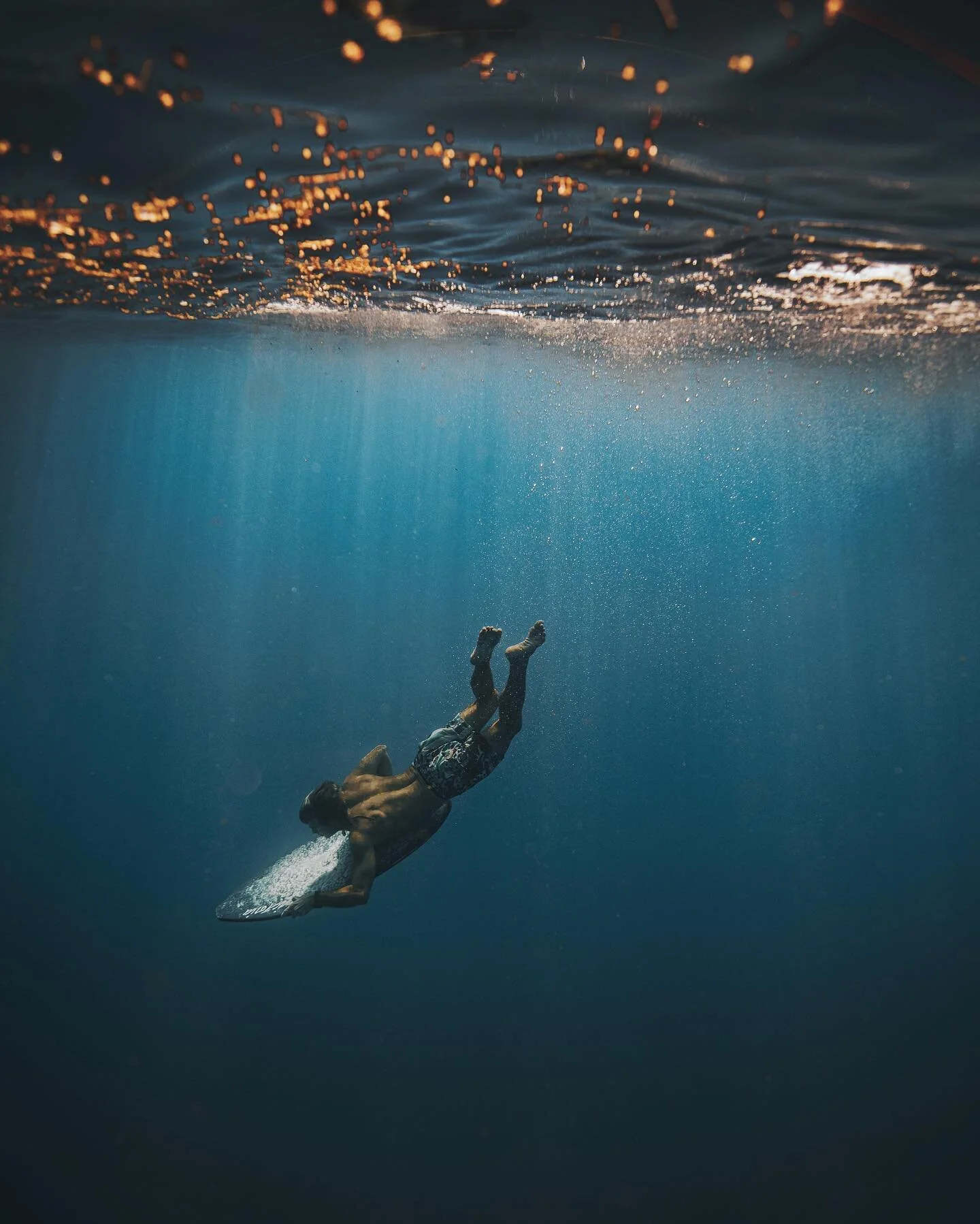 Definitely more of challenge swimming down with the board then I expected