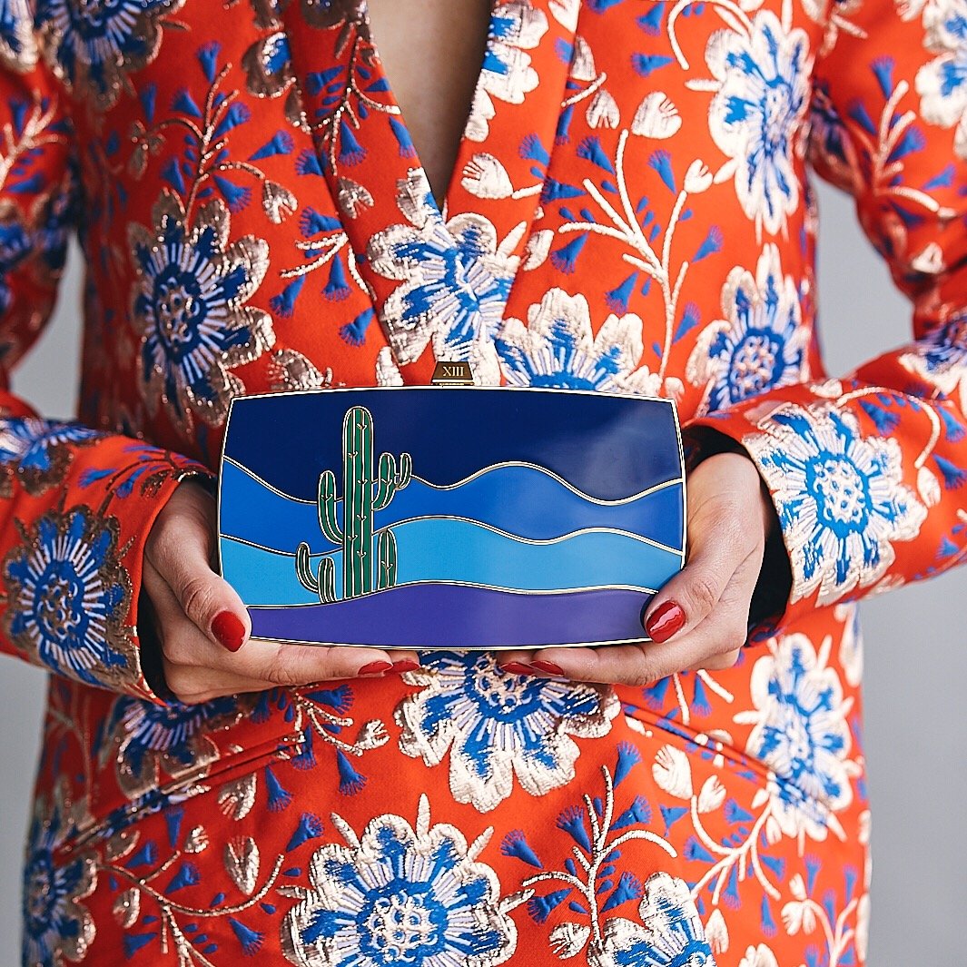 13 BC Hand-Enameled Minaudière