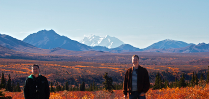 Denali Park with Mt. McKinley in the background.