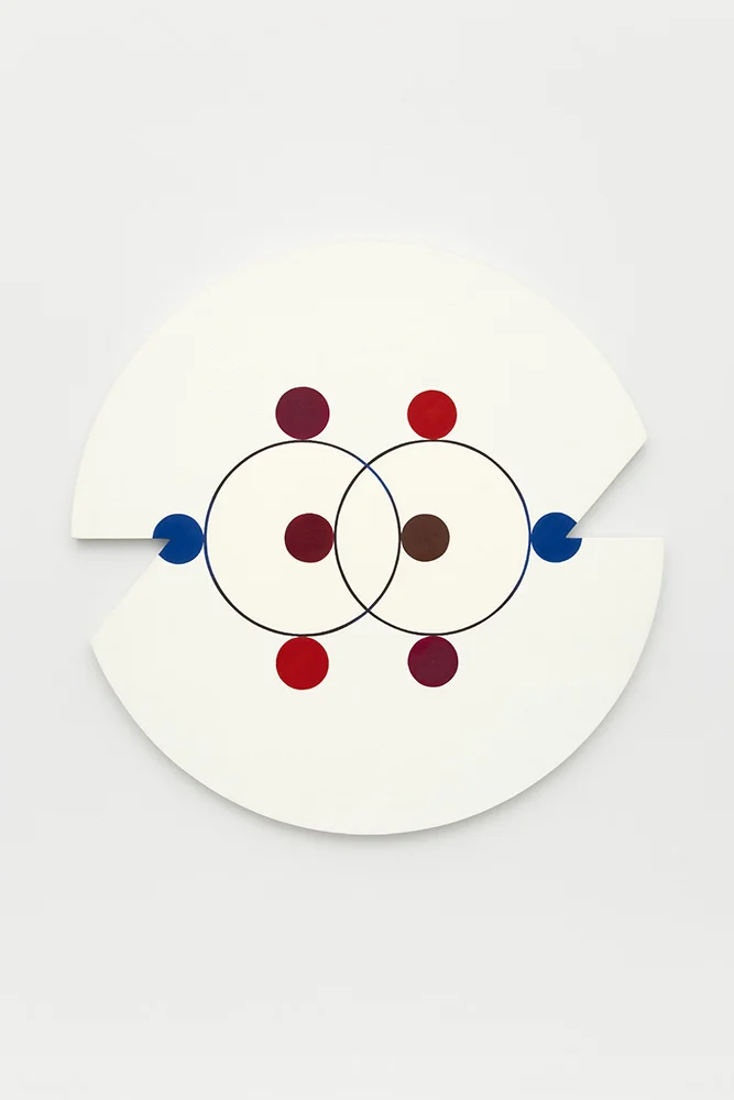 Marilyn Lerner Eight Circles, 1989 Oil on wood 36 inches diameter