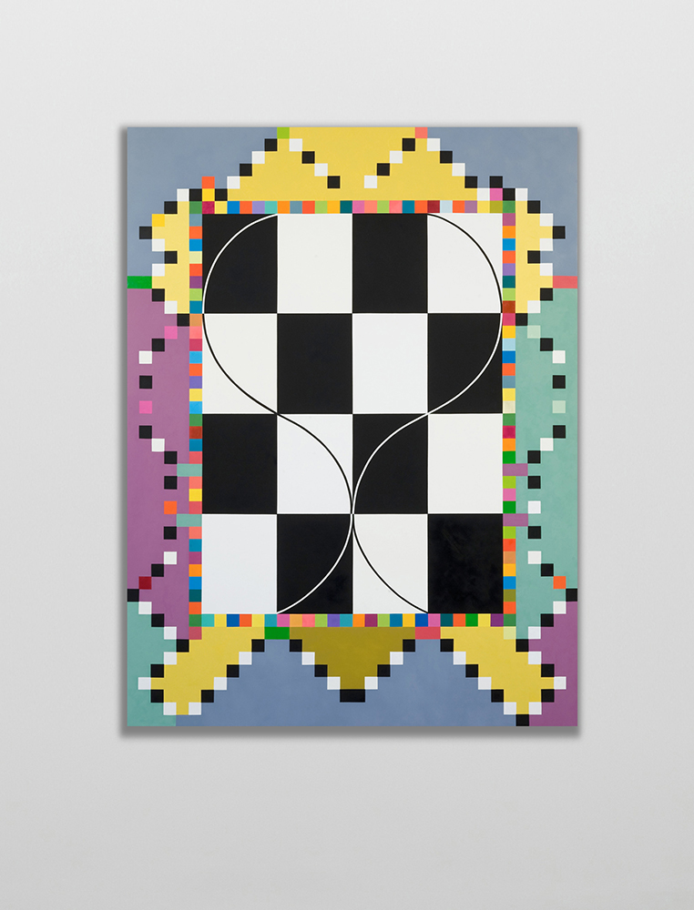  Marilyn Lerner   Snakes and Ladders,  2007  Oil on wood  48 x 36 inches 