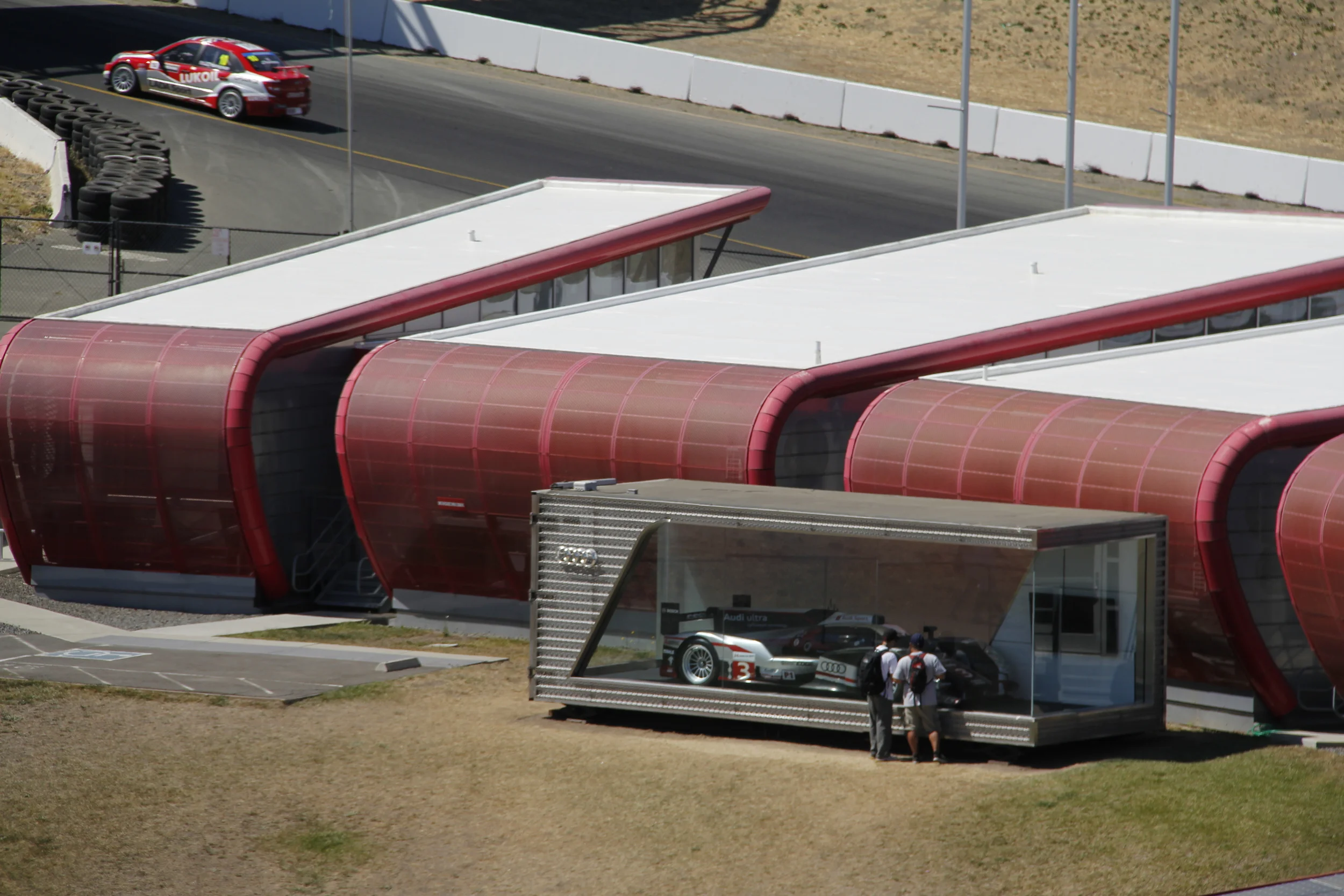 Audi in a box Sonoma Raceway