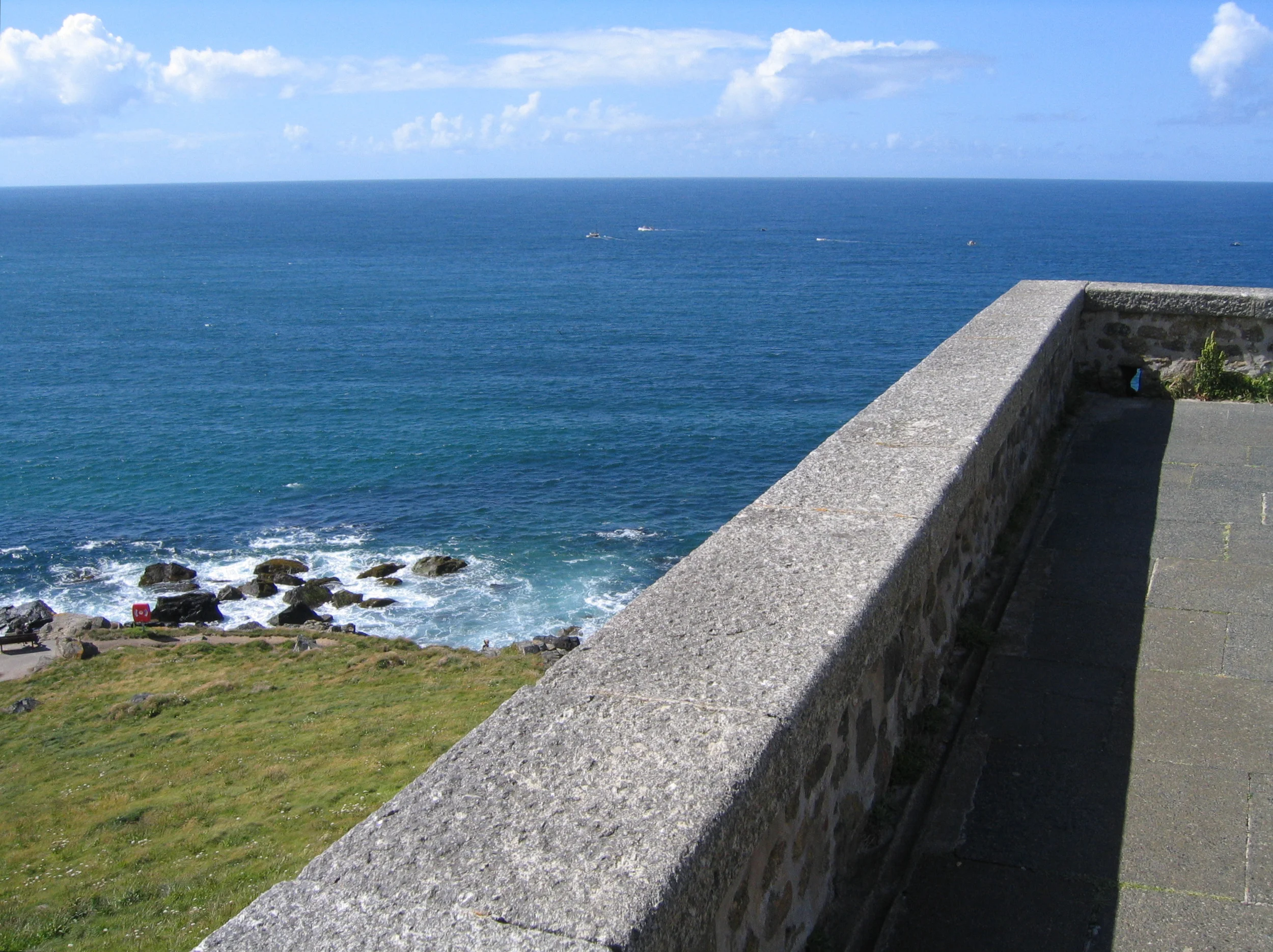 Atlantic Ocean from St Nicholas' Chapel St Ives