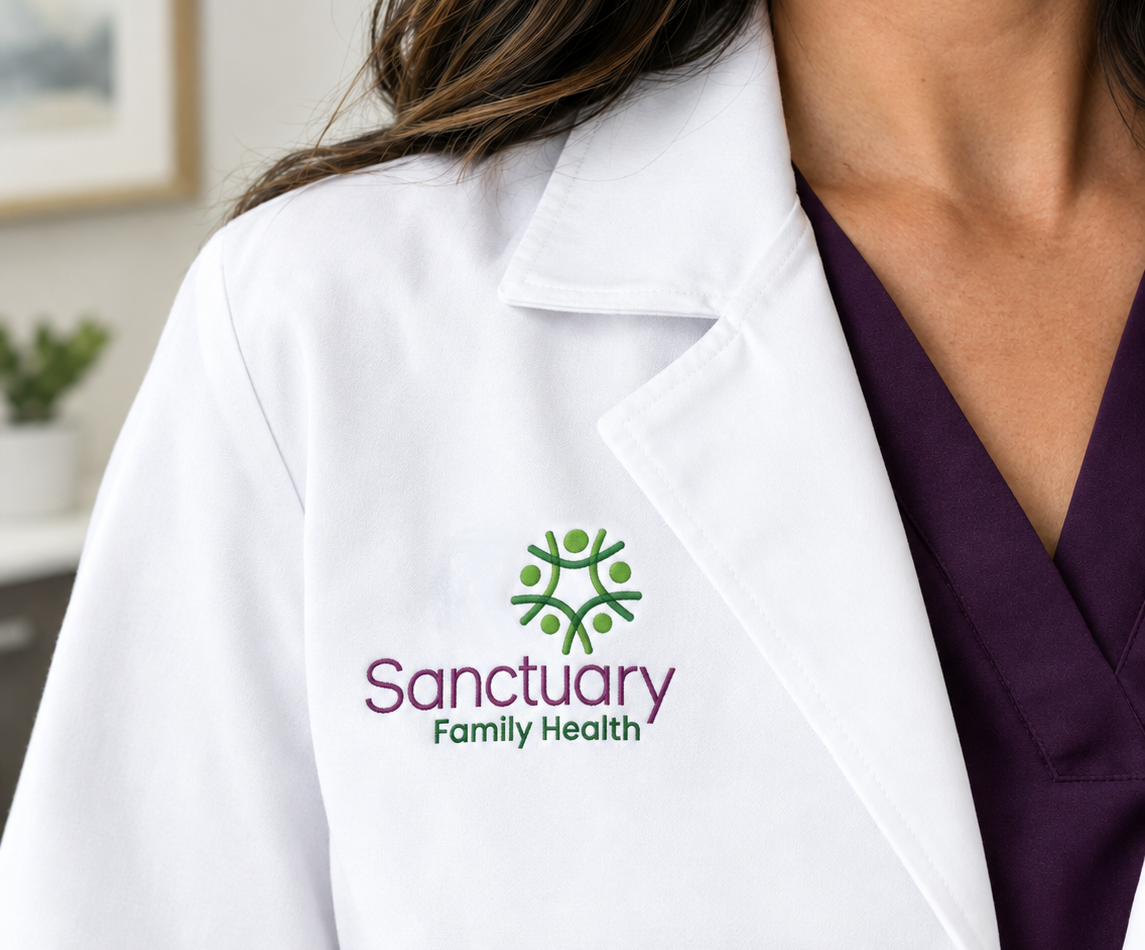 Sanctuary Family Health branding