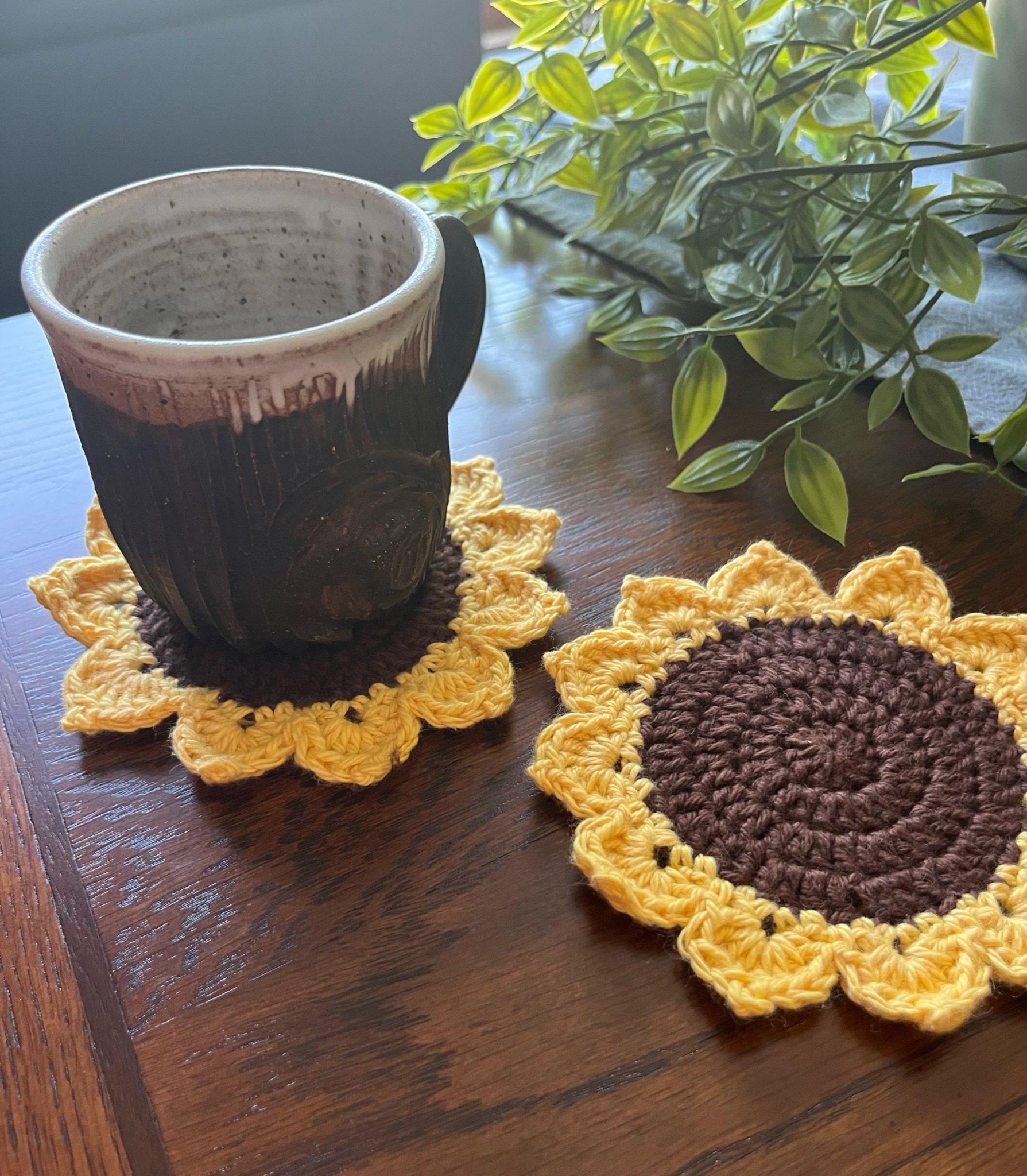 MegAndMe_SunflowerCoasters