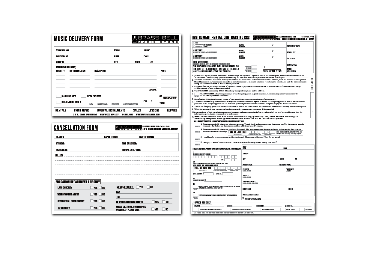 Internal forms