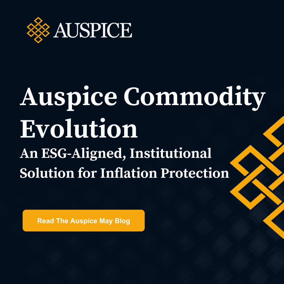 Launching Auspice Commodity Evolution: An ESG-Aligned, Institutional ...