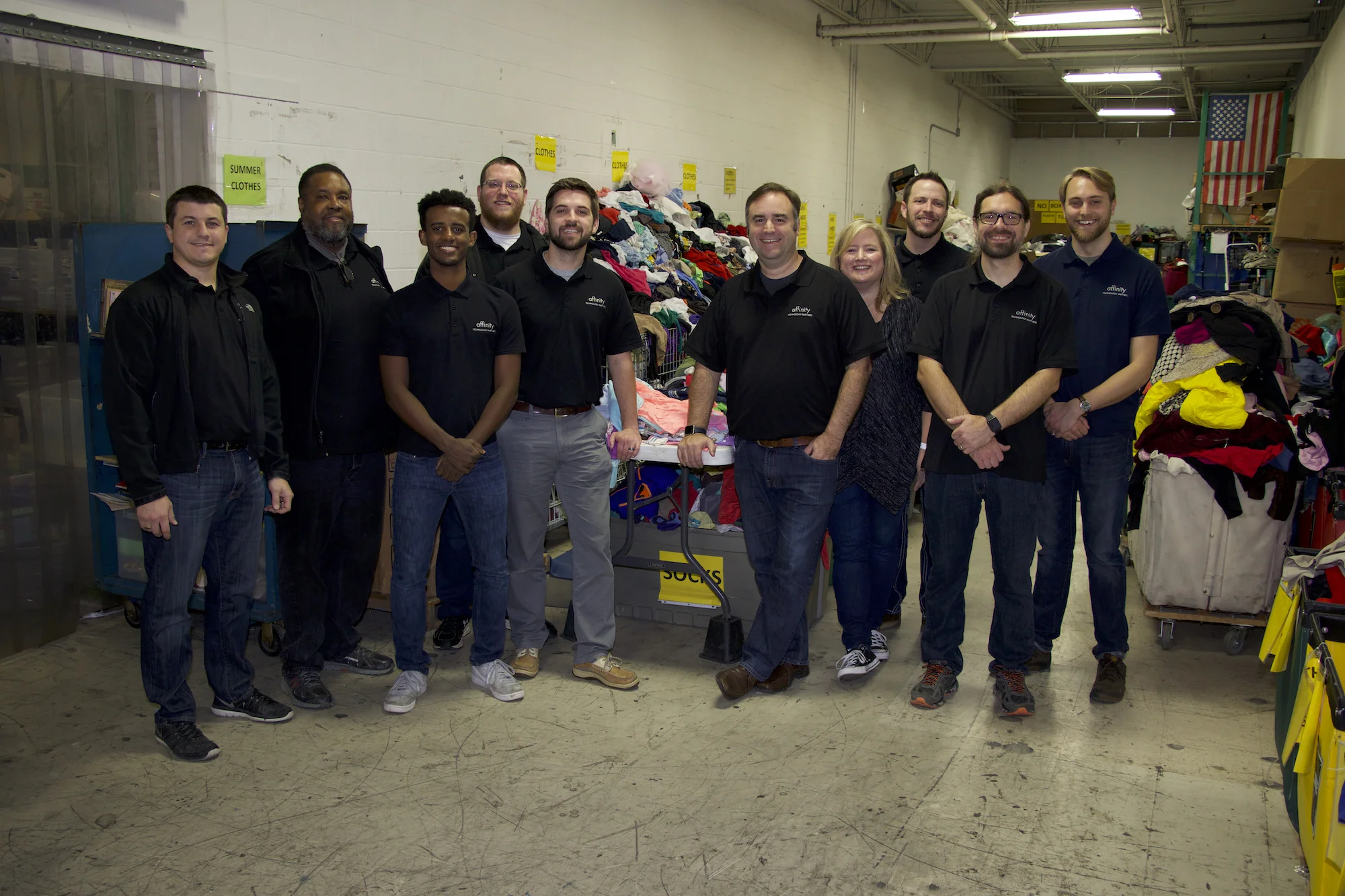 The Affinity Team Volunteers at ThriftSmart