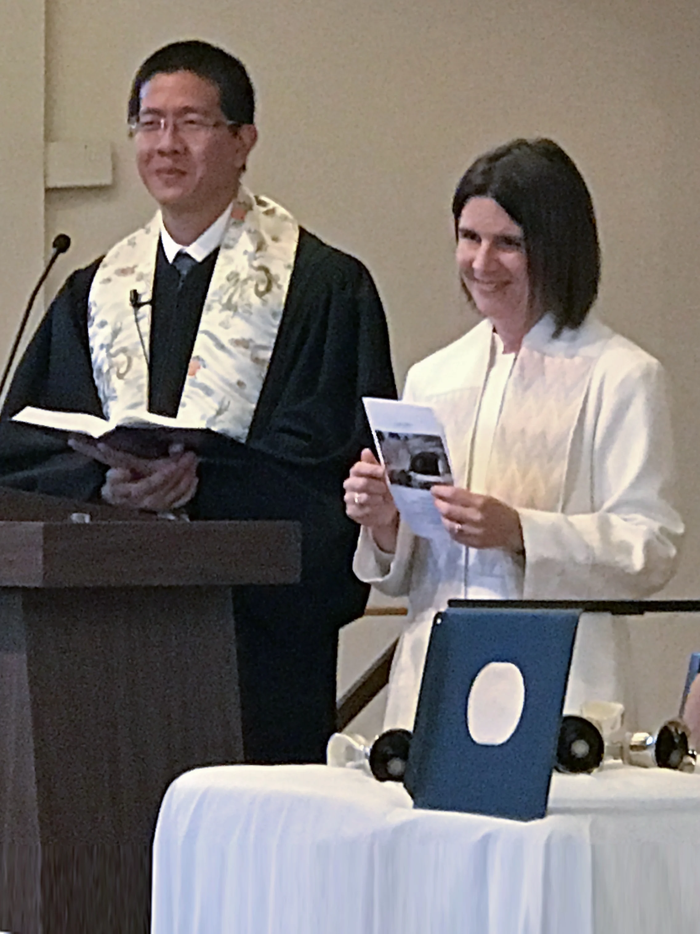 Rev Andy Wong and Rev Lindsay Woods Wong