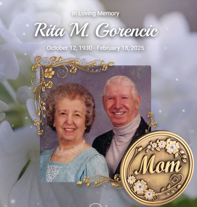 Rest in Peace Rita Gorencic