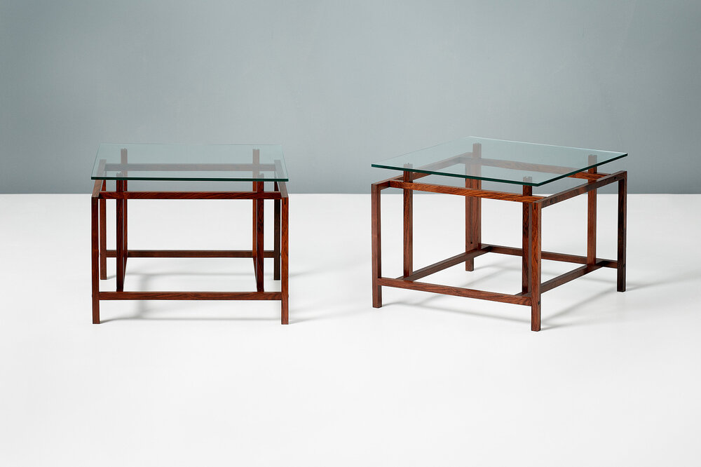 Henning Norgaard Pair of Glass Coffee Tables — Dagmar