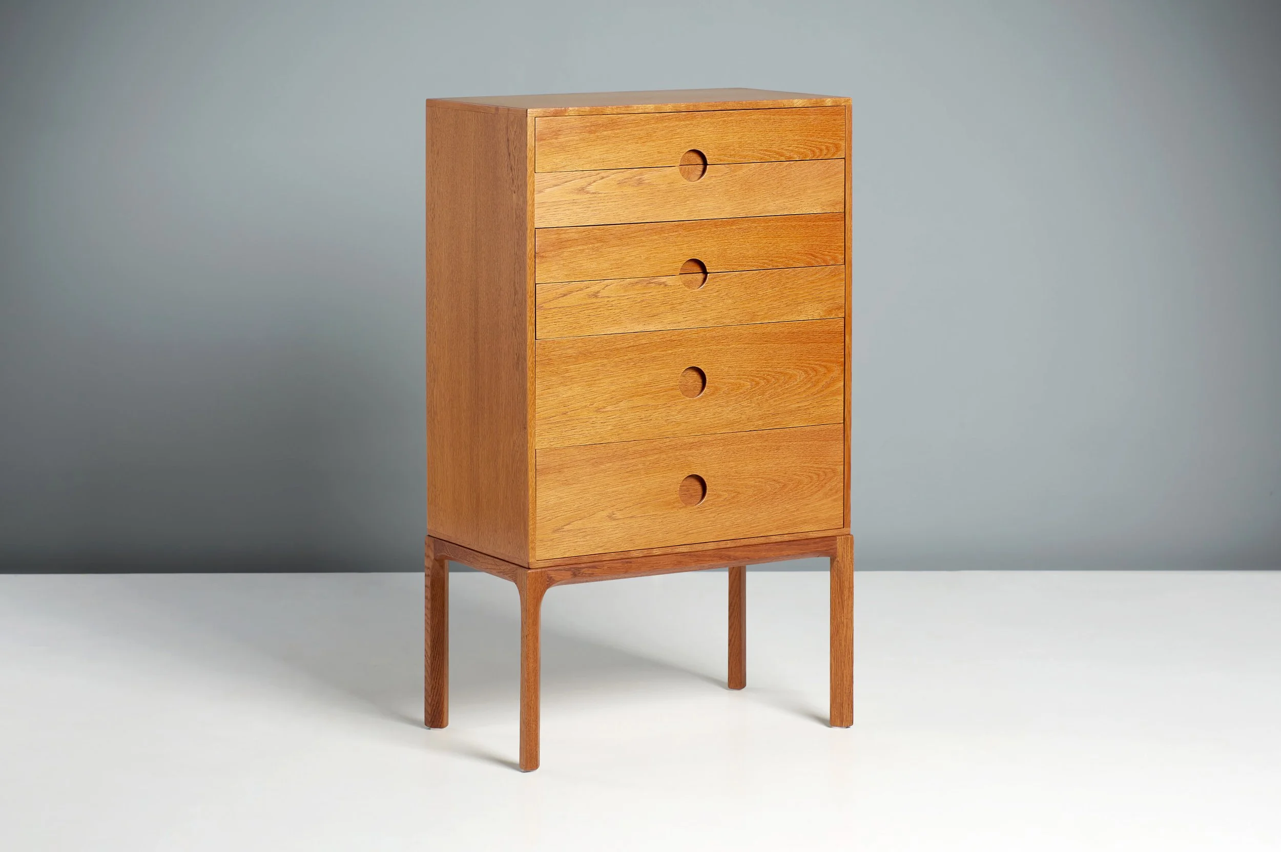 Kai Kristiansen Tallboy Chest, Oak — Dagmar