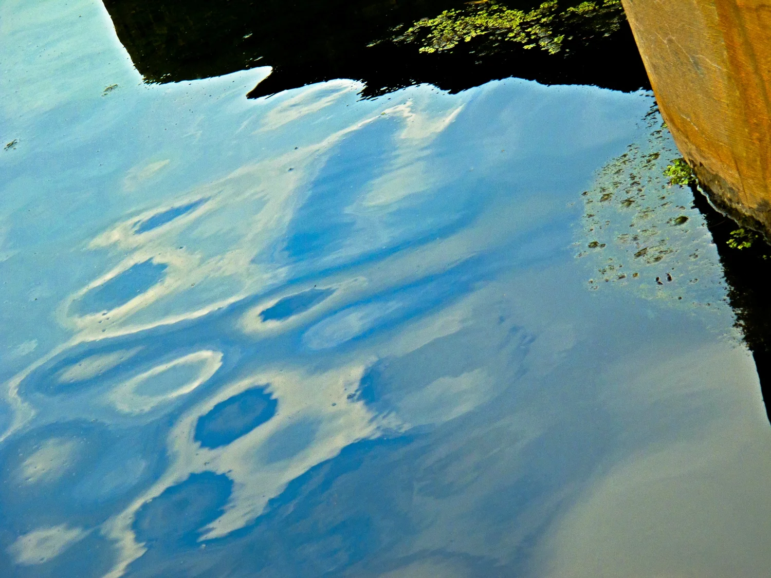 Piling Shadow, Blue Hill Pond, Pearl River, NY