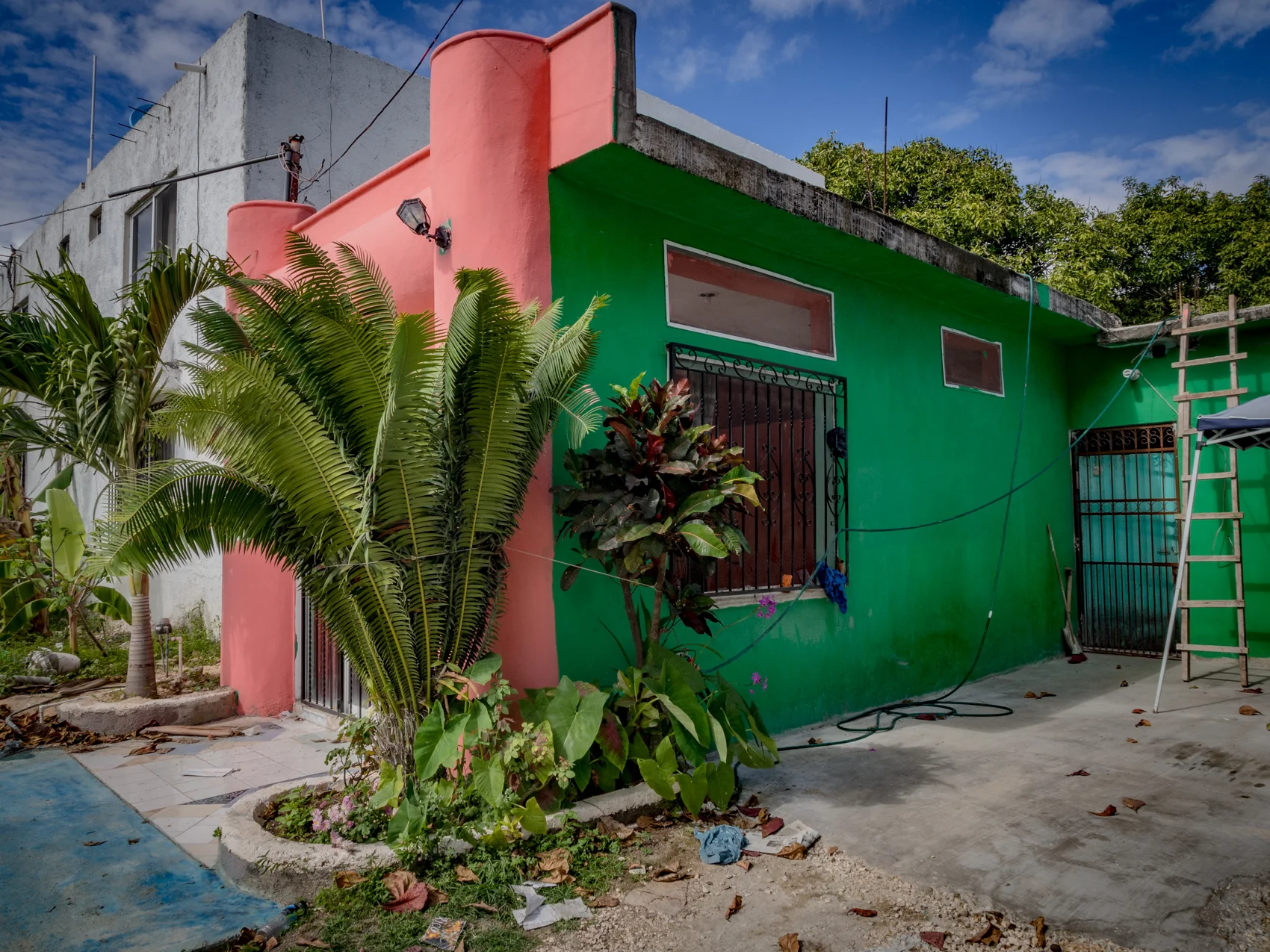 Pink and Green House, Tulum, Mexico