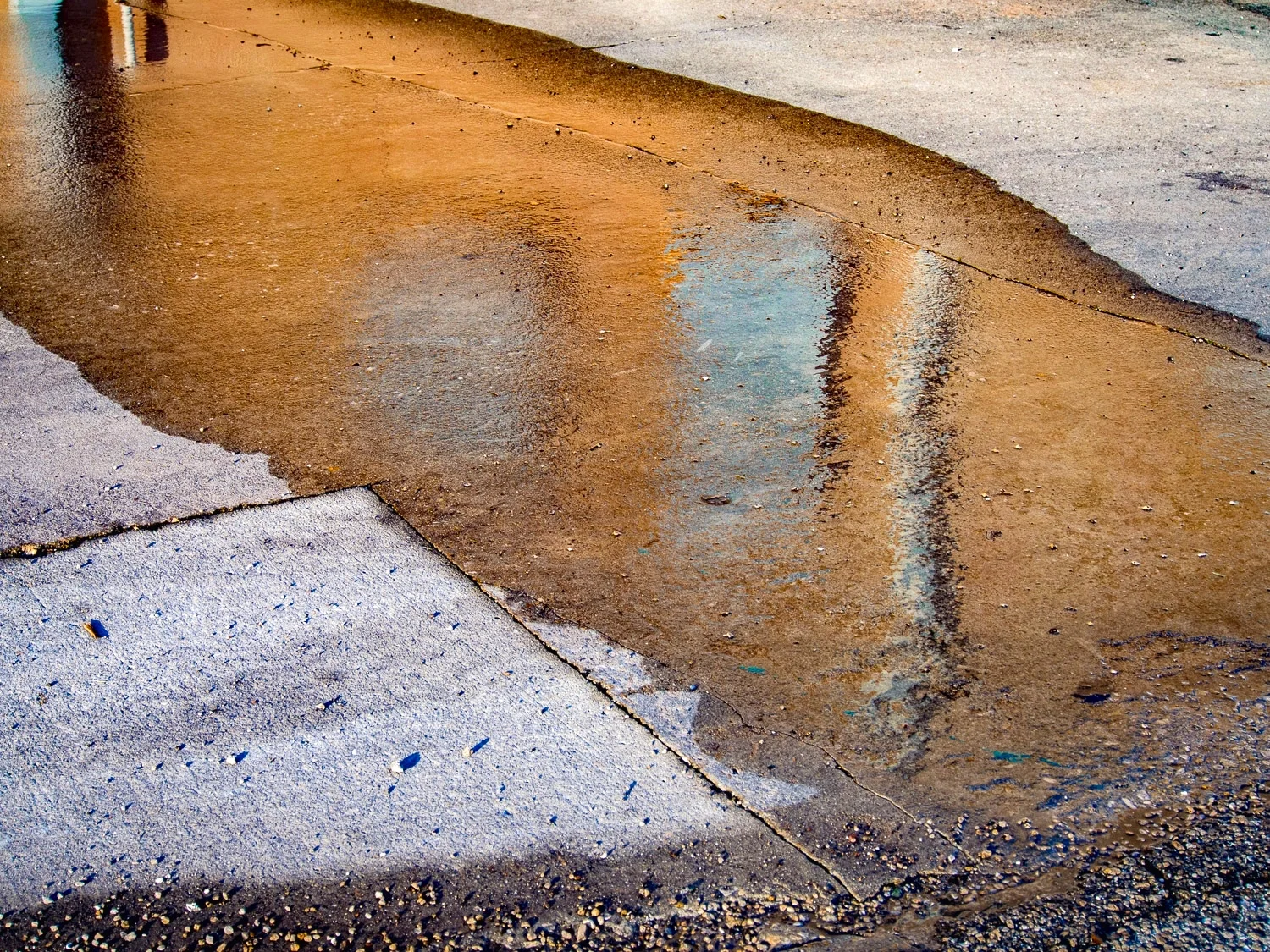 Orange Puddle, Blue Window, Venice, FL