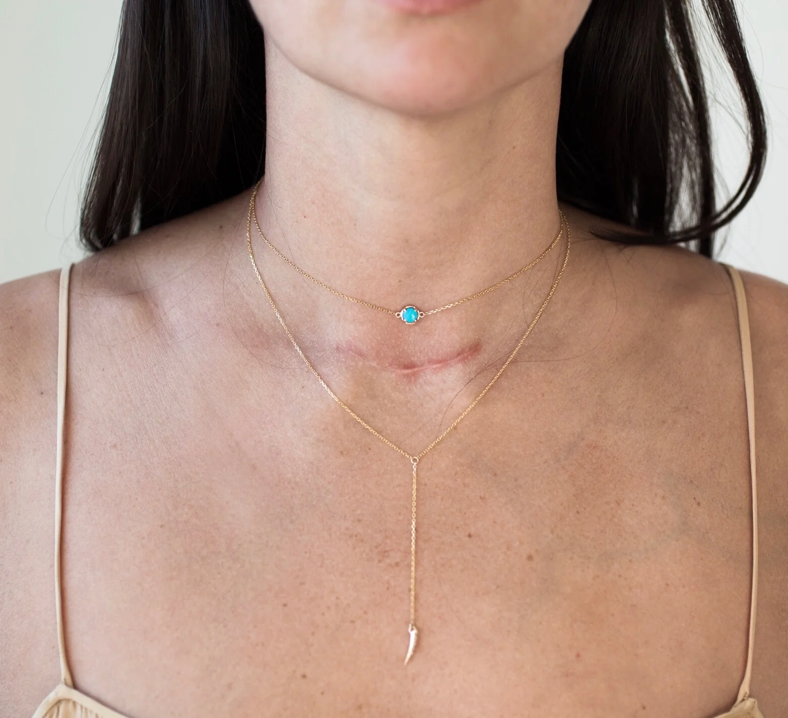 Turquoise choker and lariat.jpeg