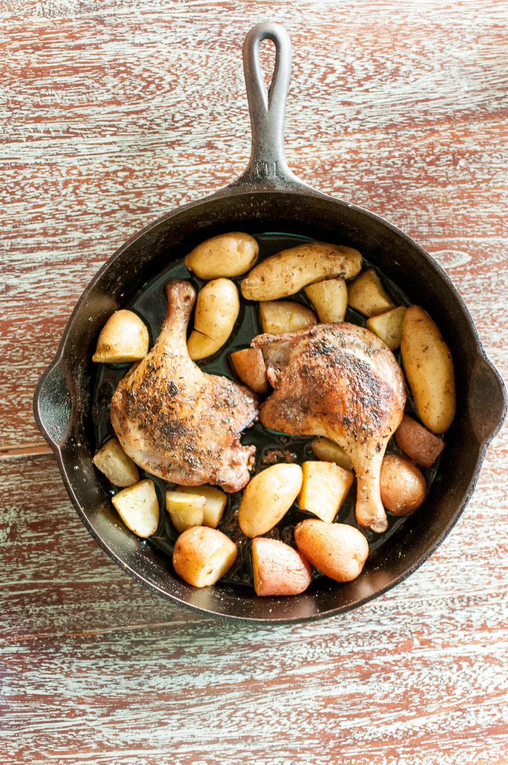 Duck Confit with Roasted Fingerling Potatoes | Kitchen Lush