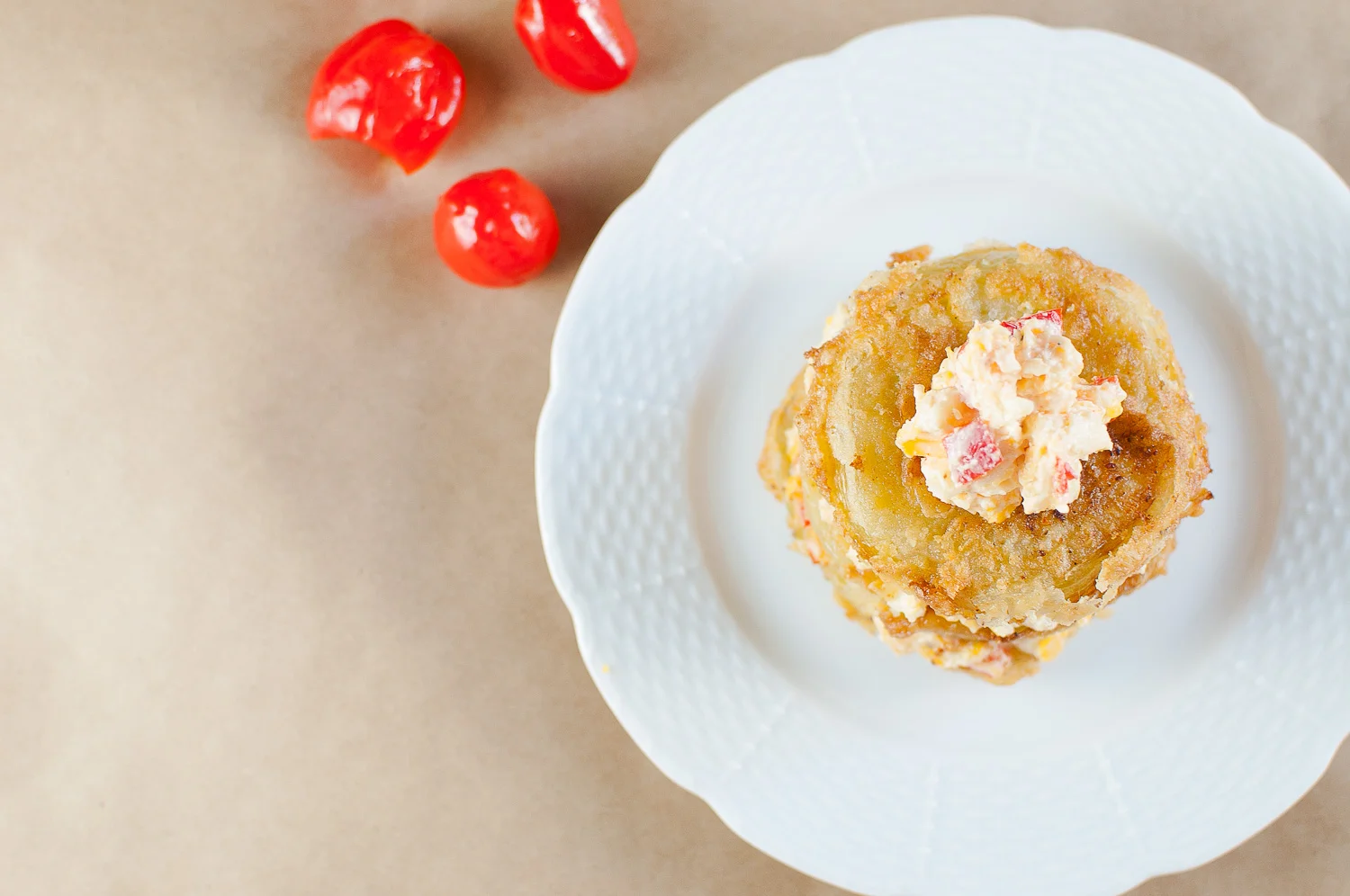fried green tomato stack | kitchen lush