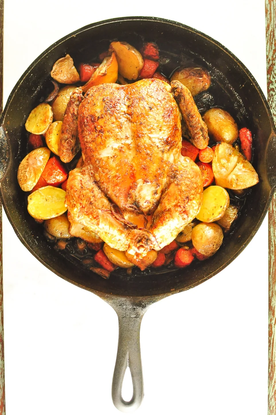skillet roast chicken | kitchen lush