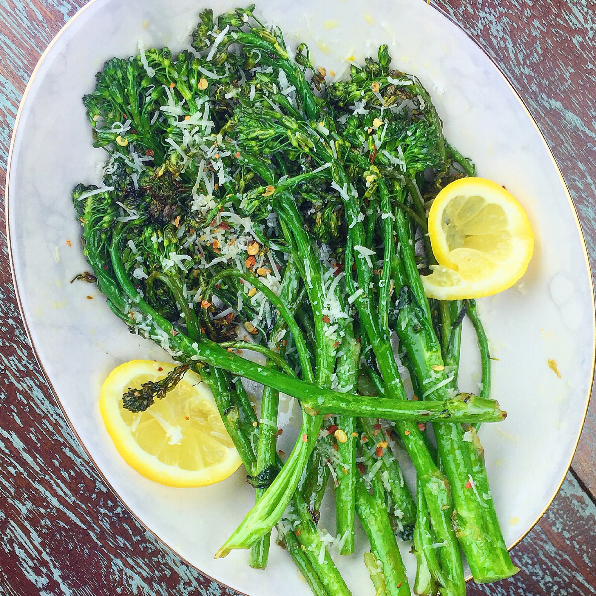 cacio e pepe style broccolini
