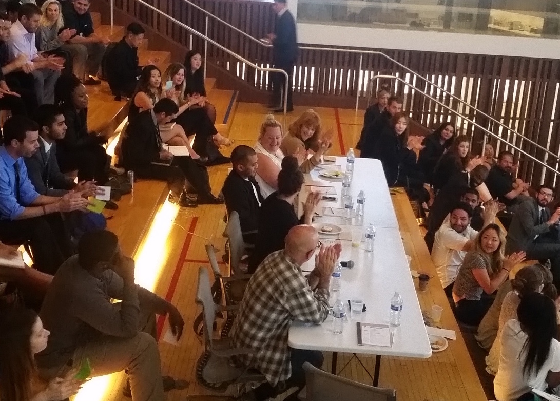 The judges table