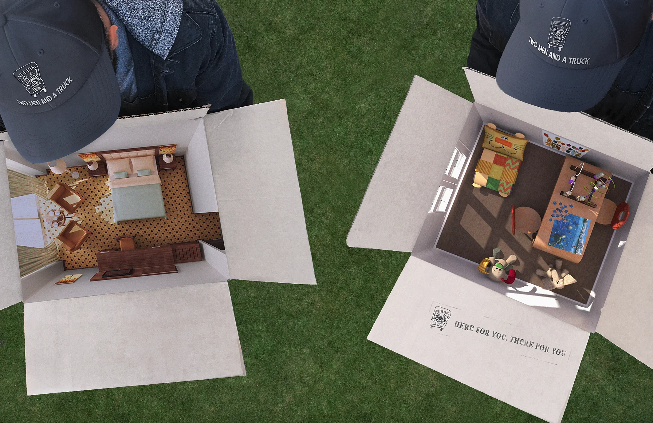 Two Men and a Truck: Bedrooms