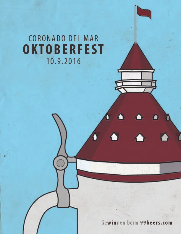 Oktoberfest: Del Mar is one of a series of posters that highlight the many local events held around the city