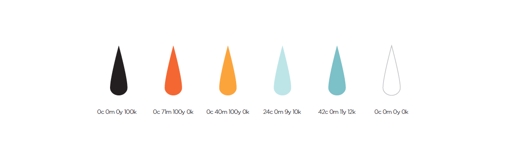 Brand color palette.