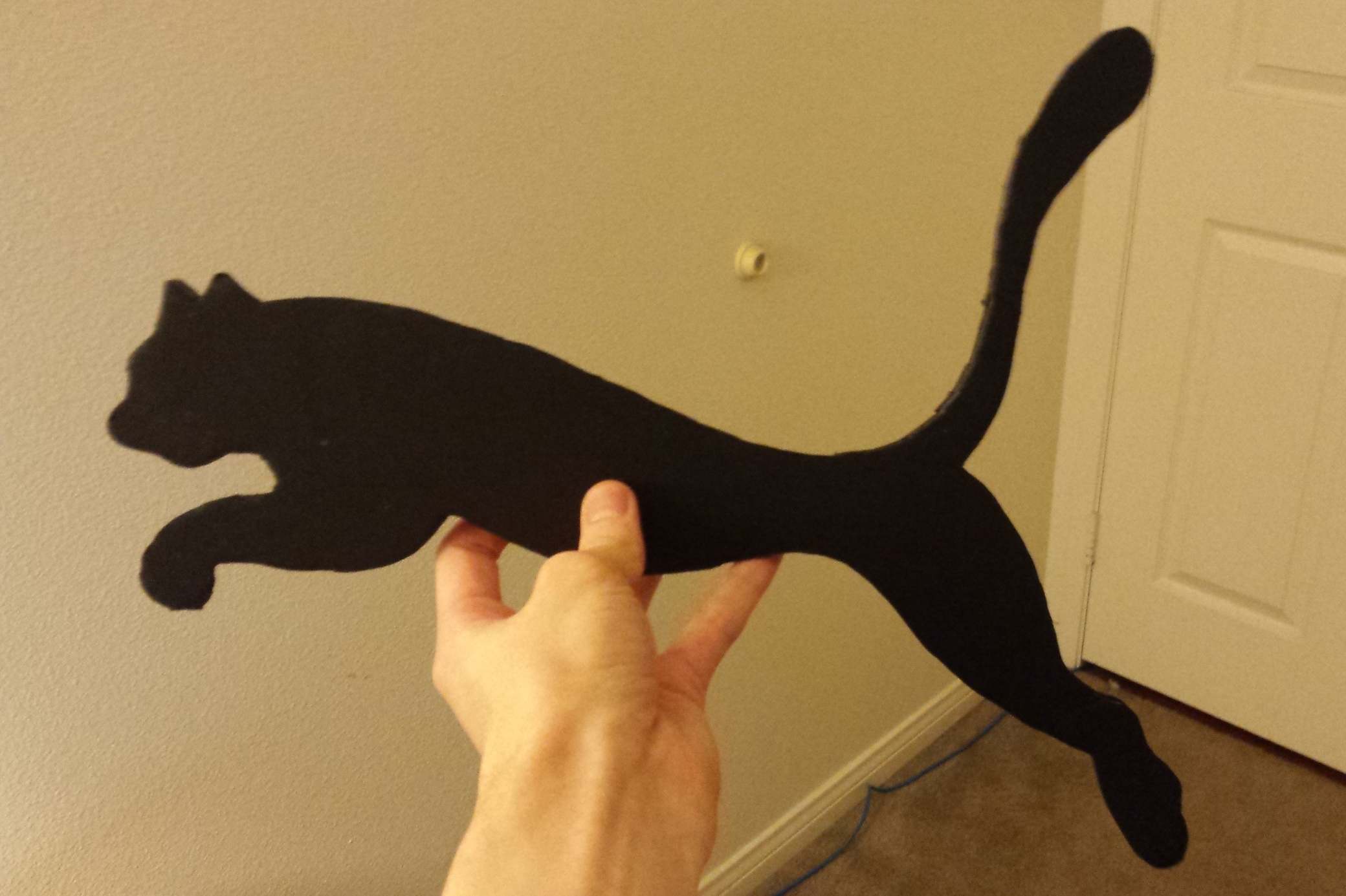 I started by creating the Puma logo using three layers of gator board.