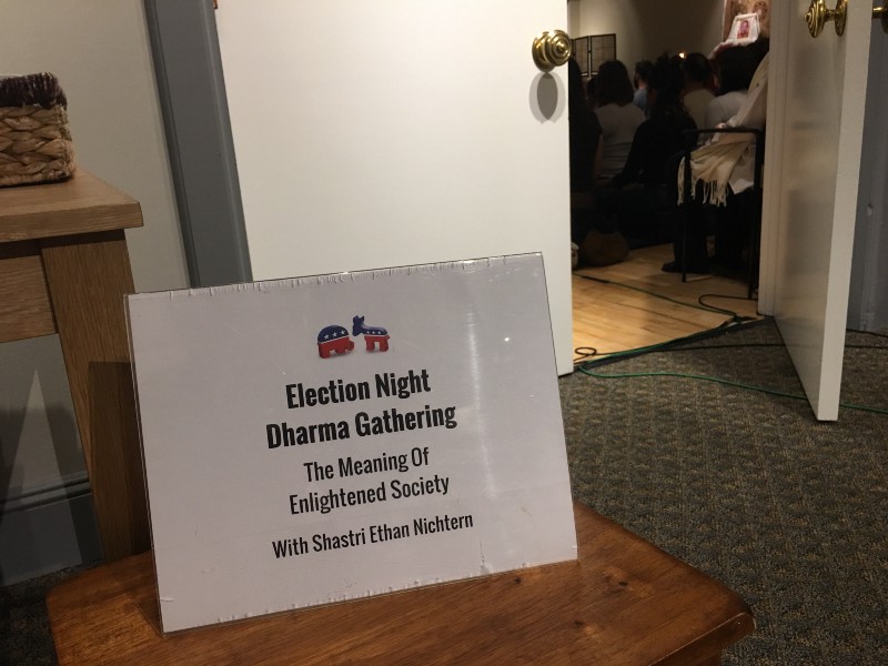 The Shambhala Meditation Center offers an escape from the turmoil of the election