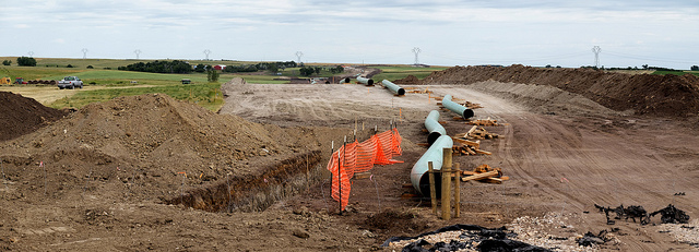 The Dakota Access Pipeline under construction (Photo: Lars Plougmann )