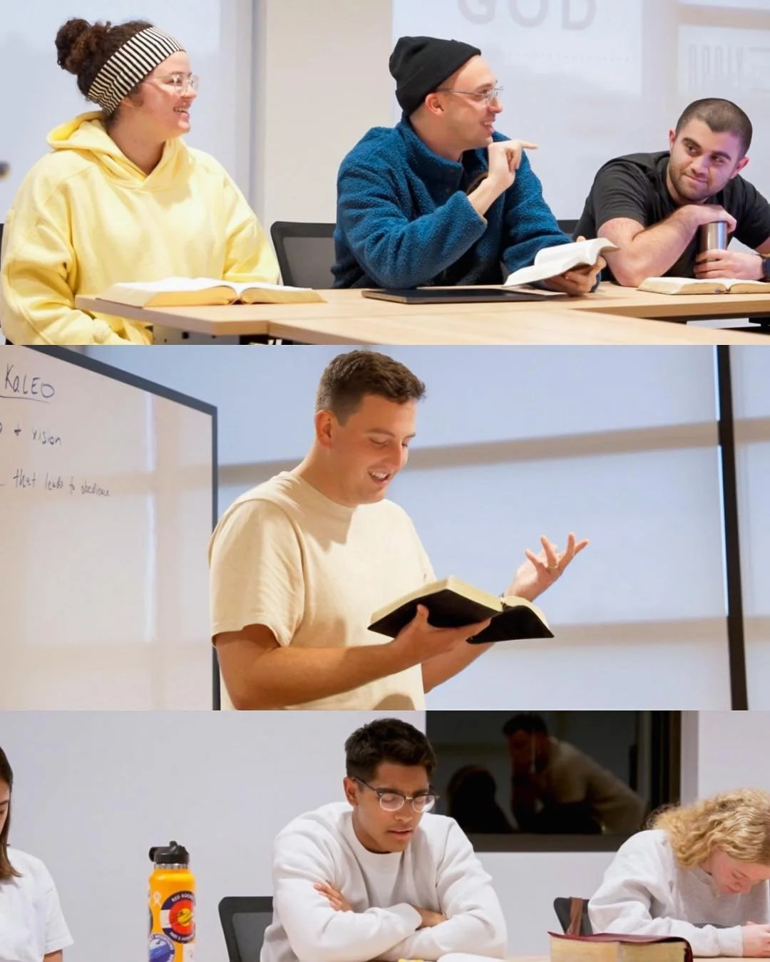 KALEO fammmm, we are so excited to welcome you starting TODAY for our 10-week journey together! 🥳

Sunday night Kaleo, we will see you tonight! Thursday night Kaleo, see you later this week! 

Praying for you and excited for all that God is going to