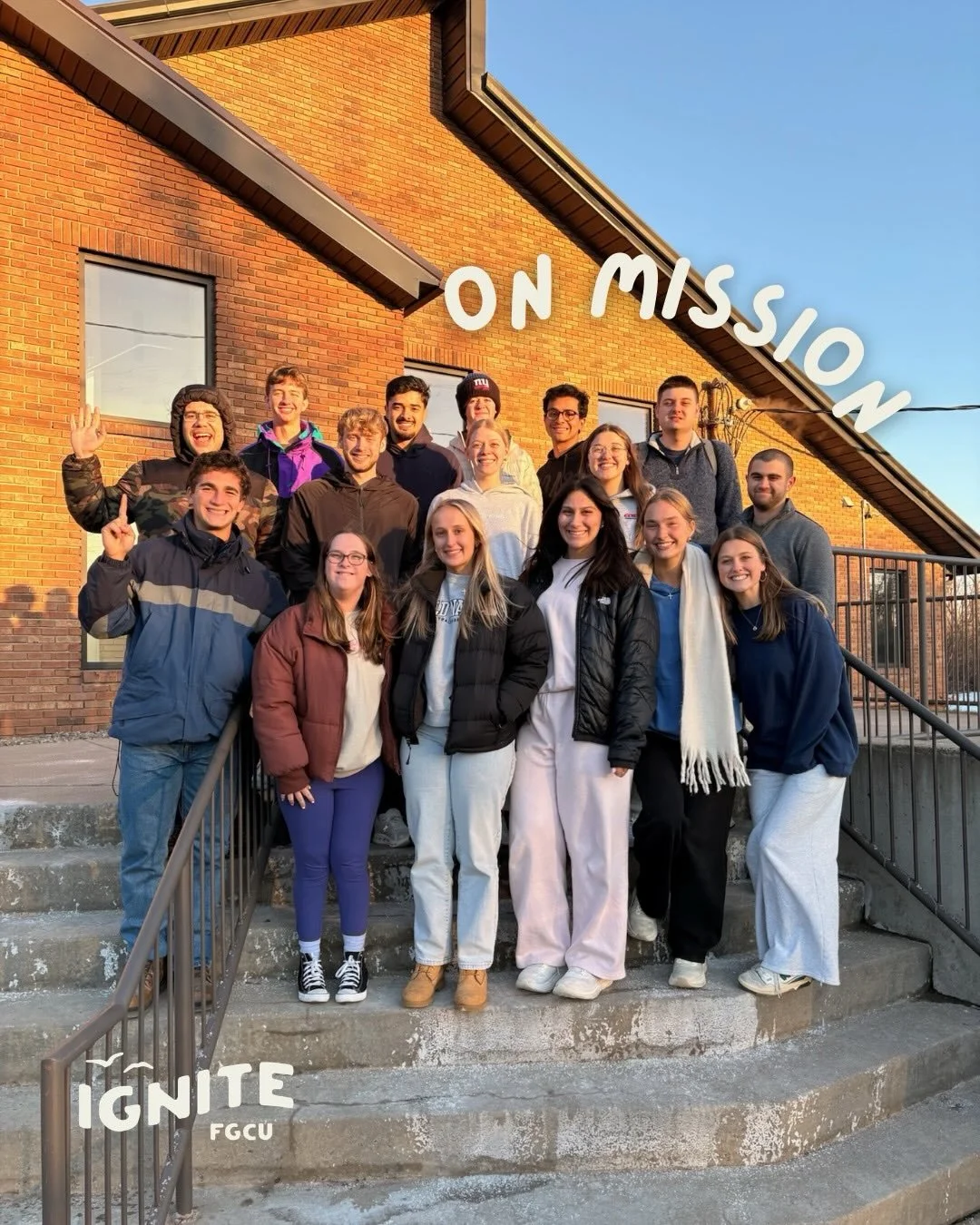 HAPPY SPRING BREAK, IGNITE FAM !!!!

We do not have IGNITE tonight because of spring break. Please join us in praying for our two IGNITE teams that are on mission in New York this week. 

Buffalo, New York team (first picture)
Syracuse, New York team