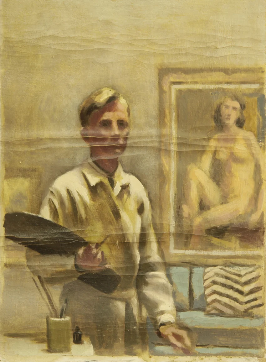 Benny with a painting