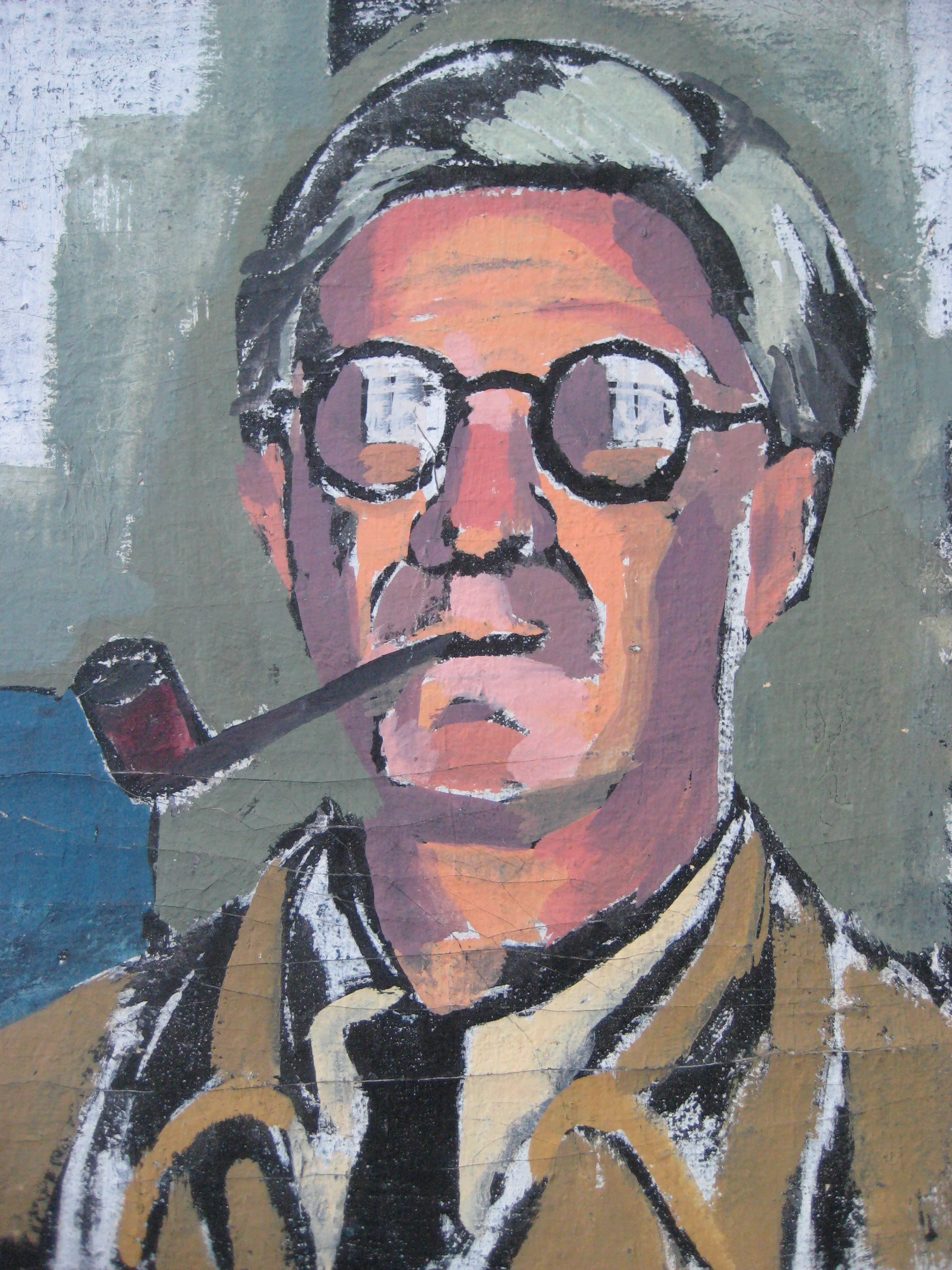 Self-portrait with glasses