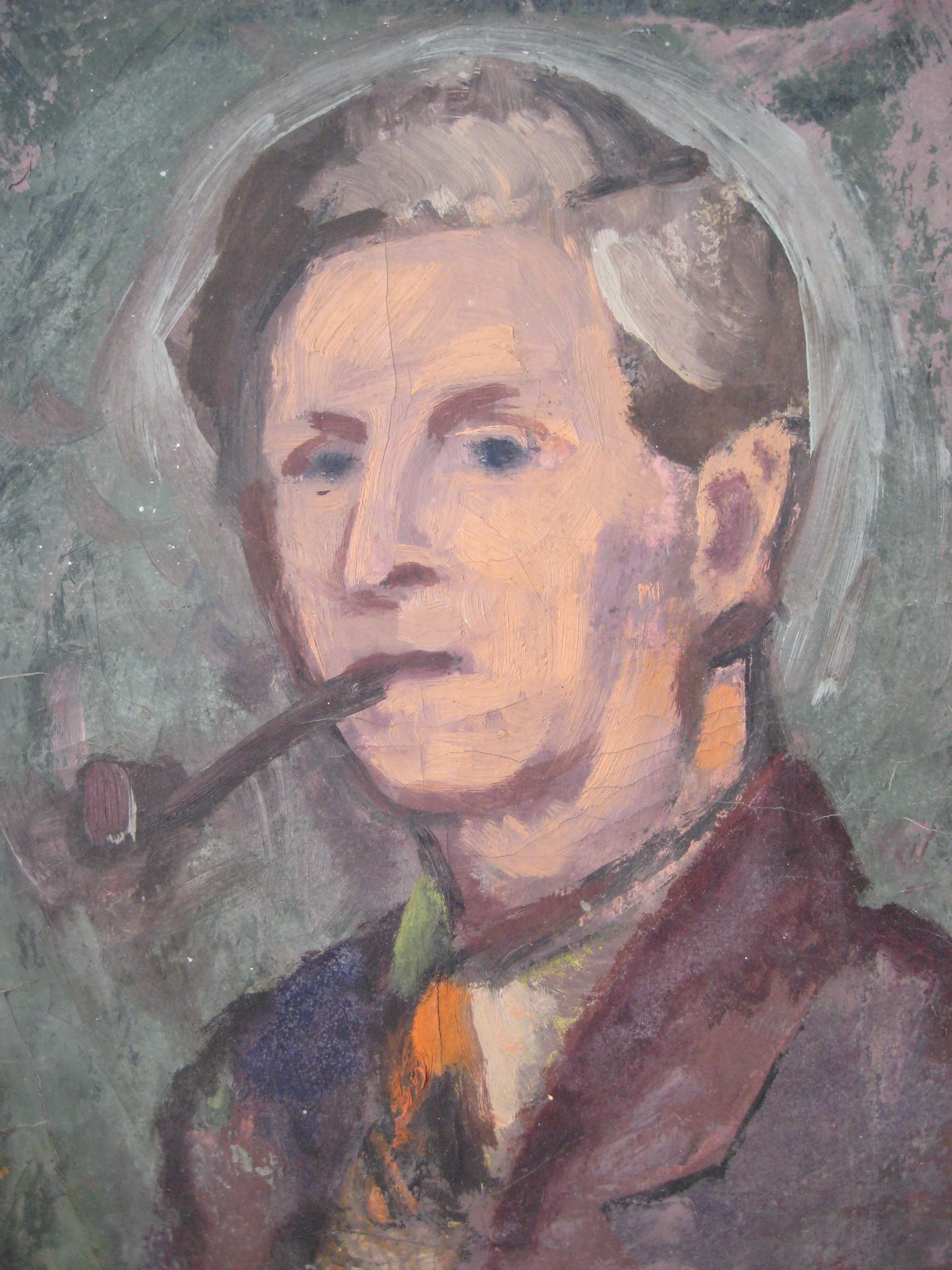 Benny with a pipe