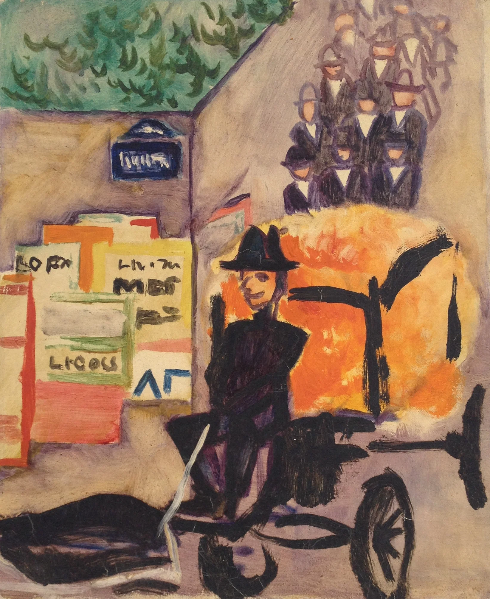 Funeral procession in Paris
