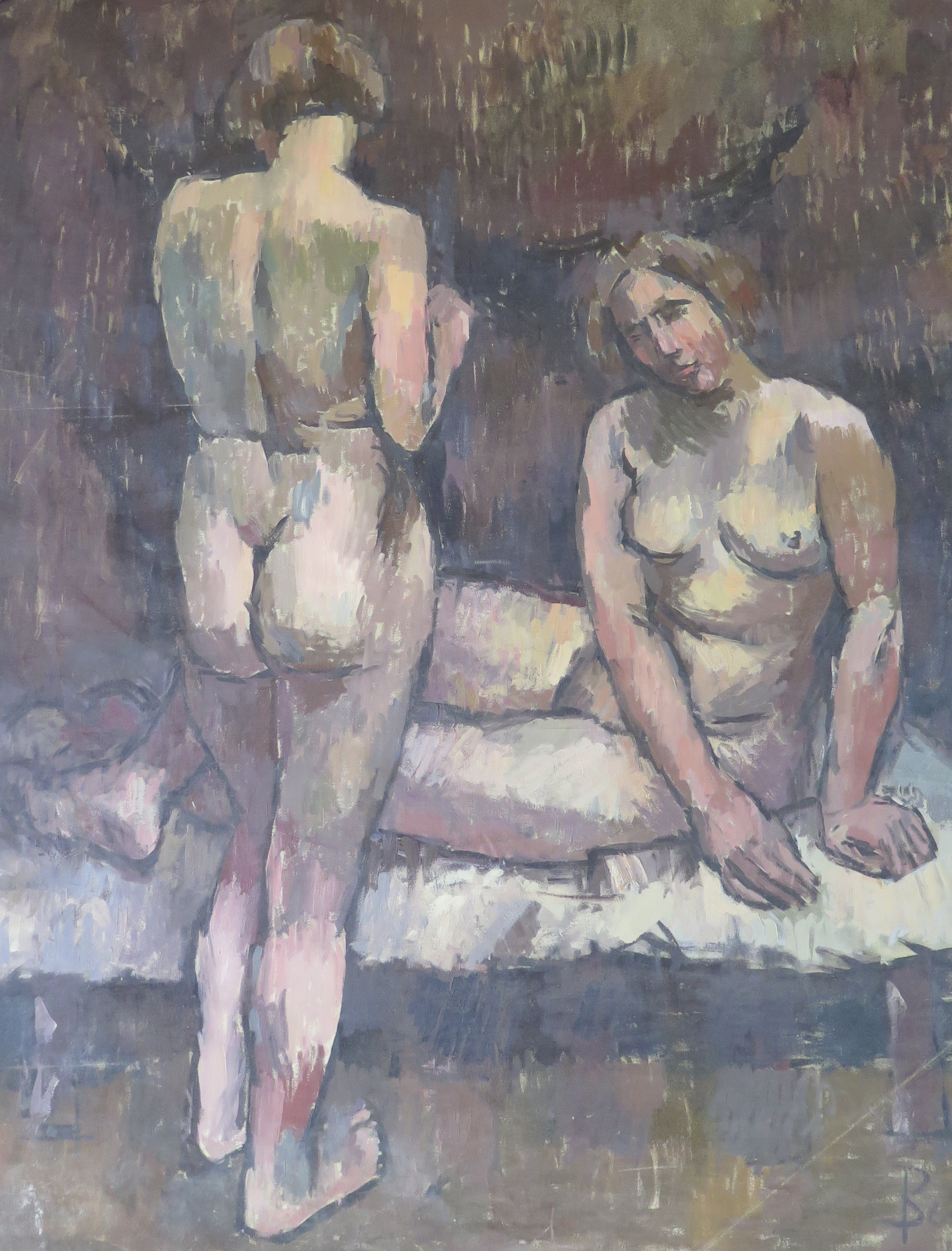 Standing and resting nudes