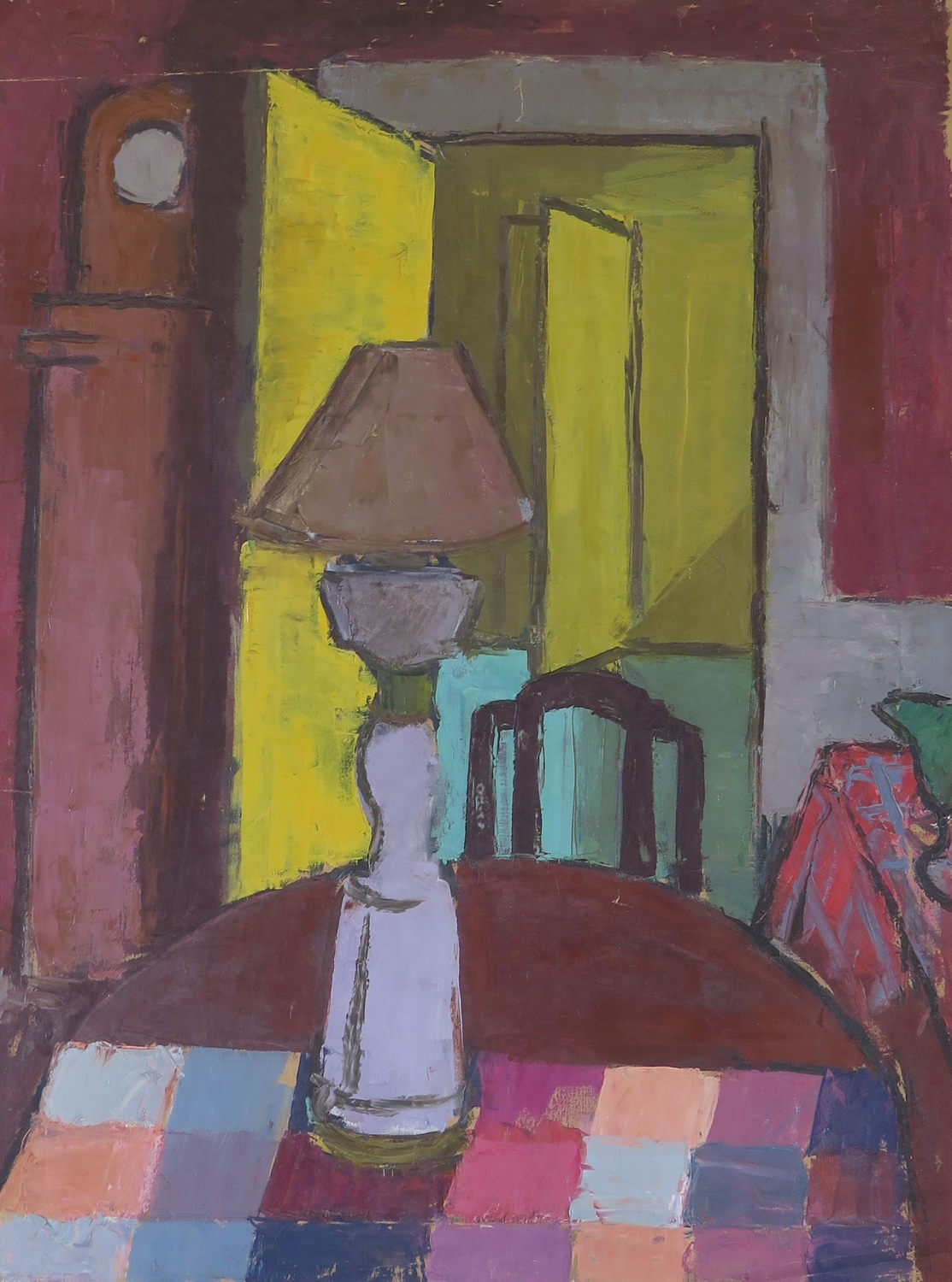 Interieur with lamp