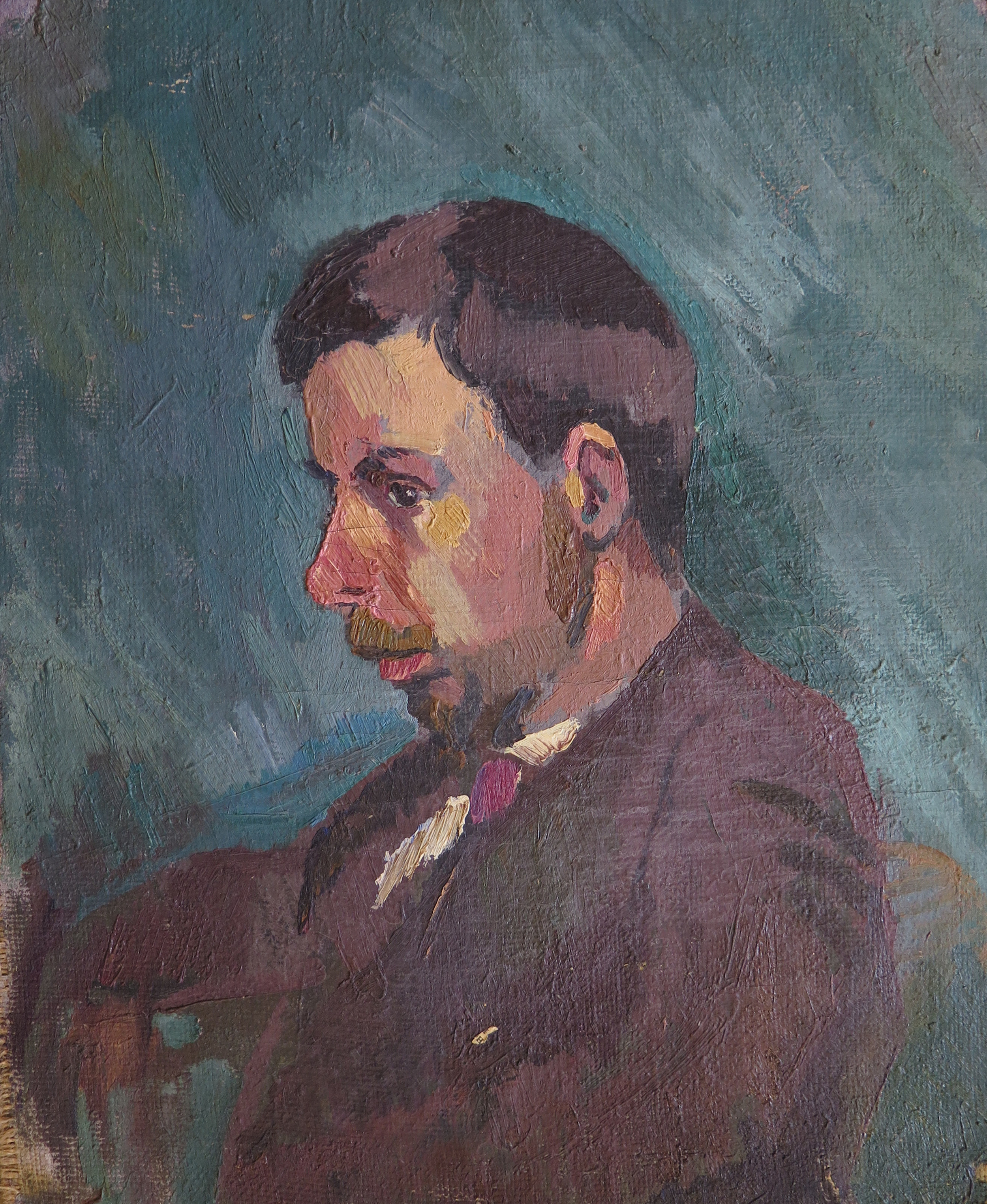 Man in brown suit