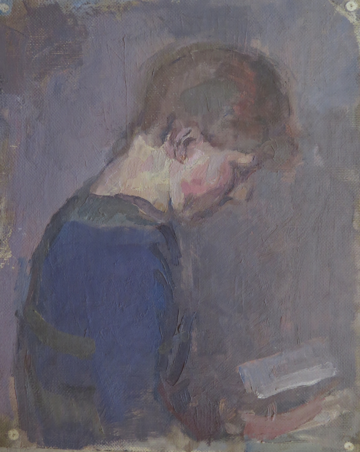 Young man reading