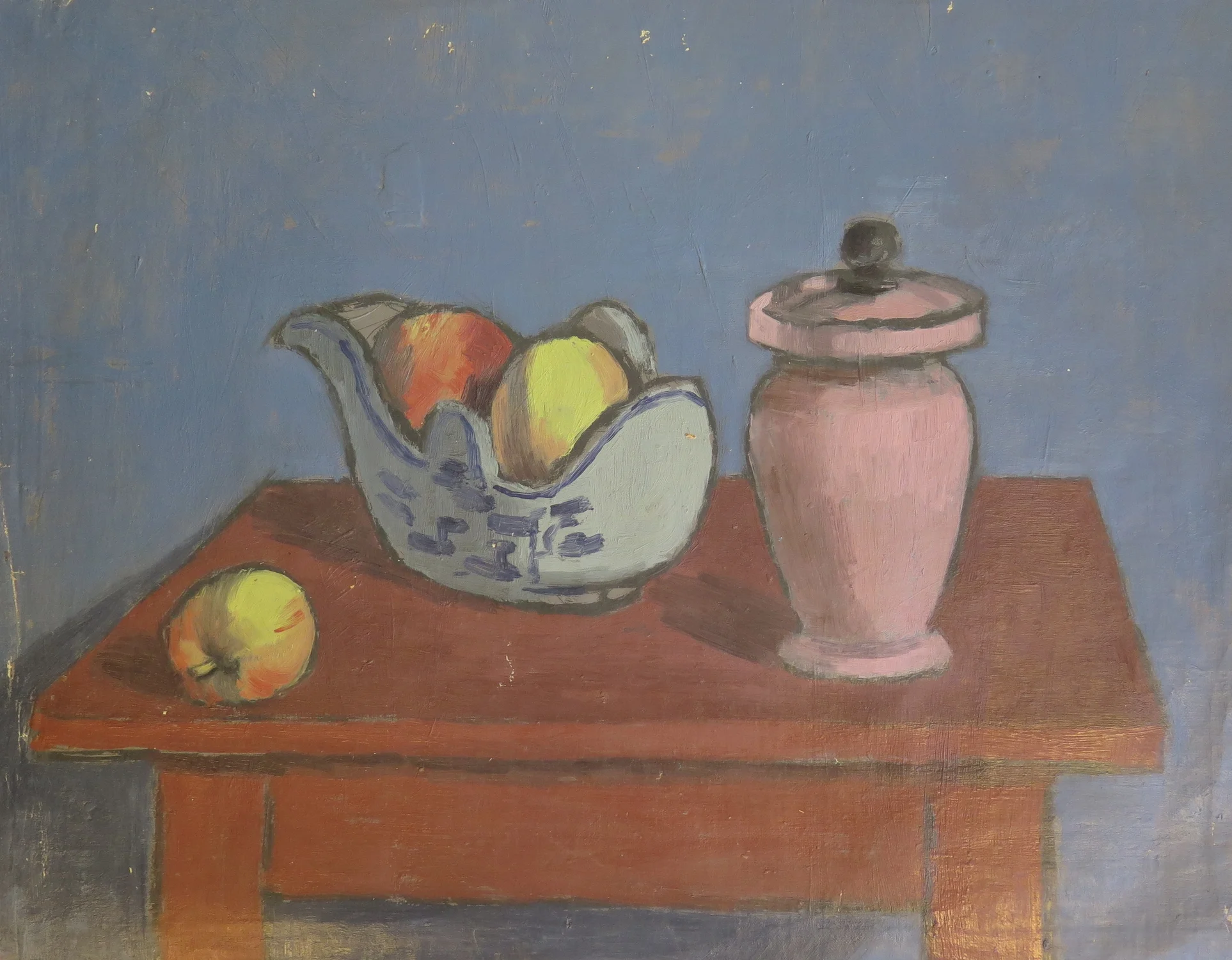 Stilleben with urne and fruits
